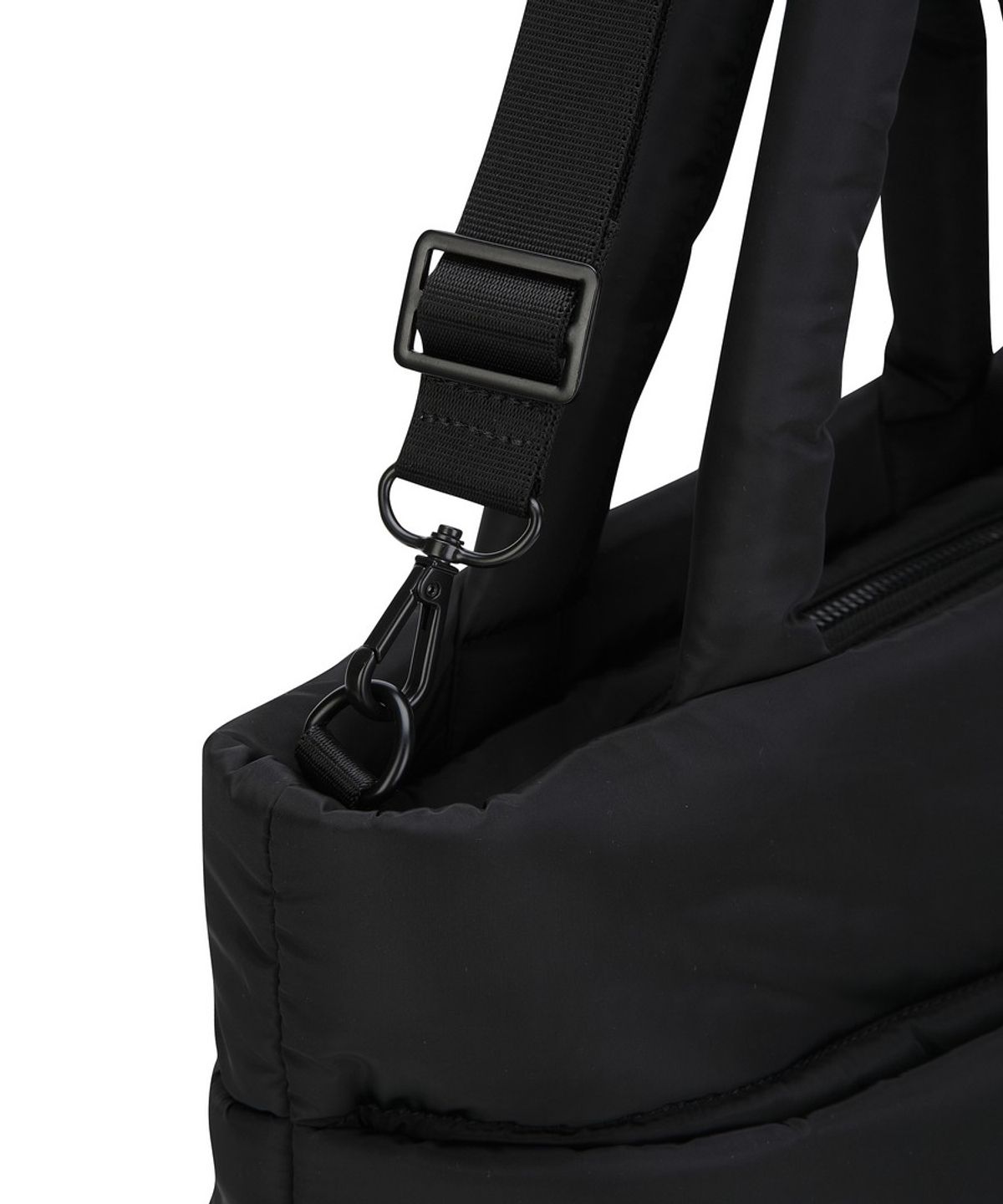 디스커버리 익스페디션(DISCOVERY EXPEDITION) 웰니스 패딩 토트백 (BLACK)
