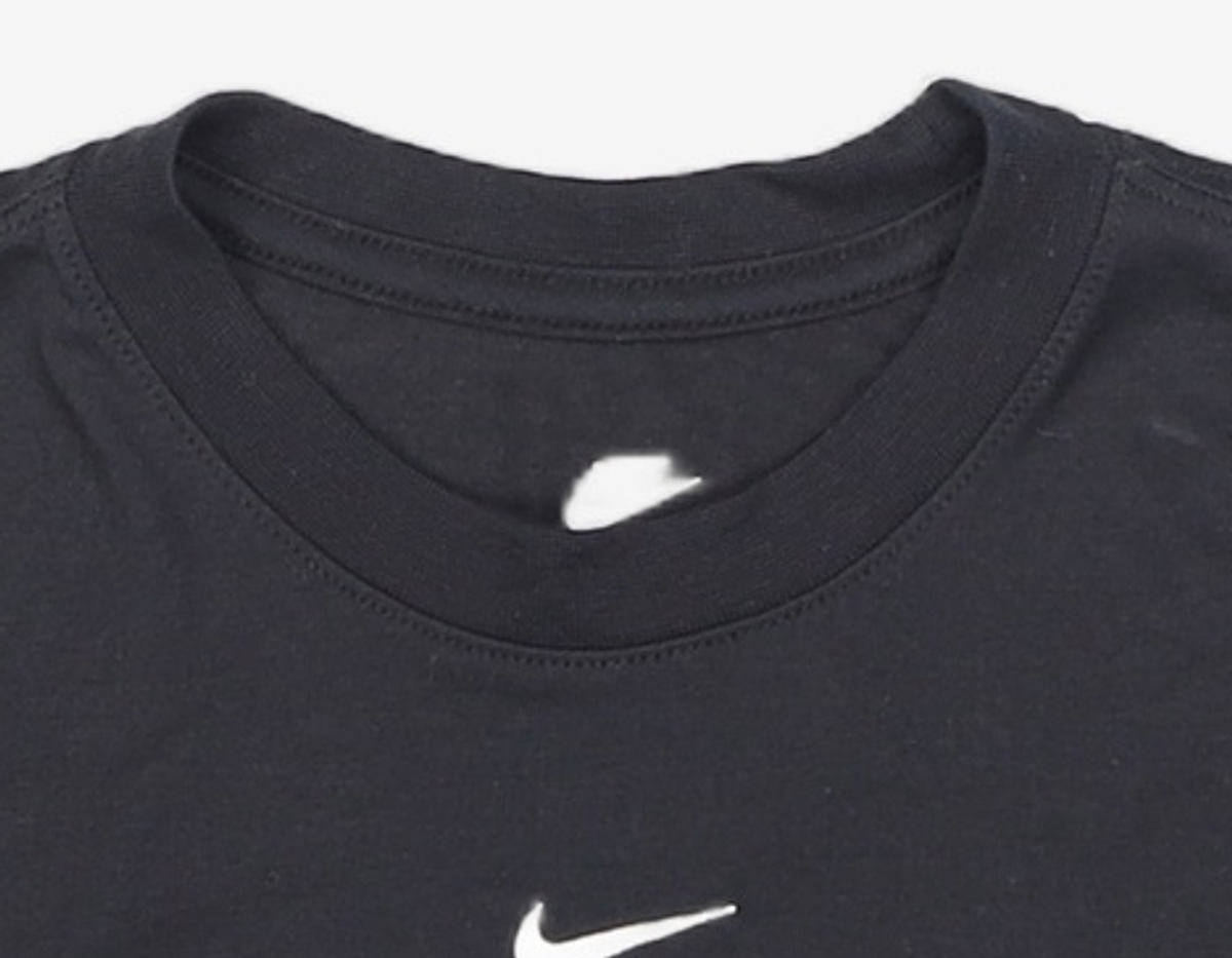 나이키(NIKE) 스포츠웨어 에센셜 슬림 핏 크롭 티셔츠 W - 블랙:화이트 / FB2874-010 80