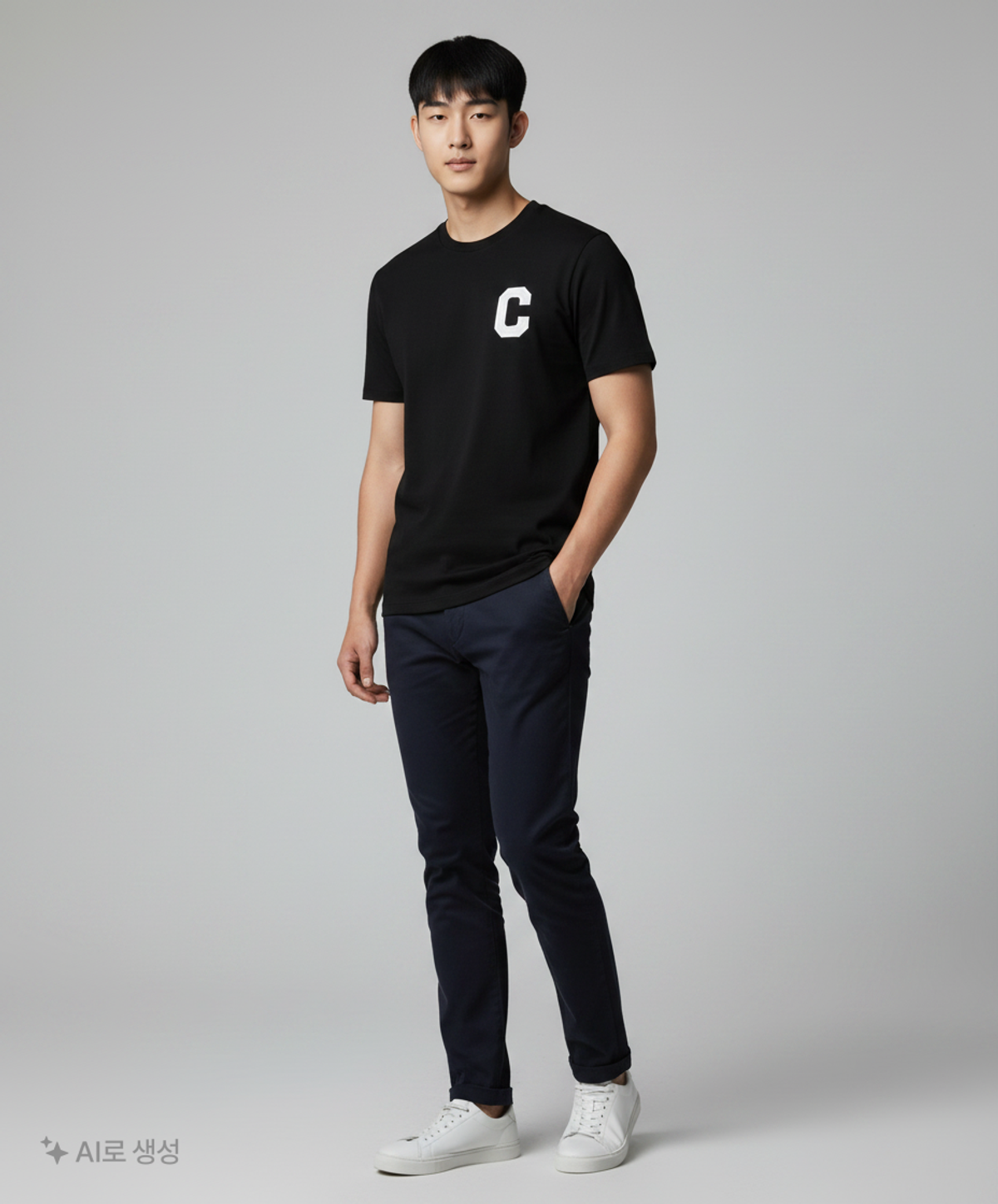 커버낫(COVERNAT) 쿨 코튼 샤인 C 로고 티셔츠 블랙 XL