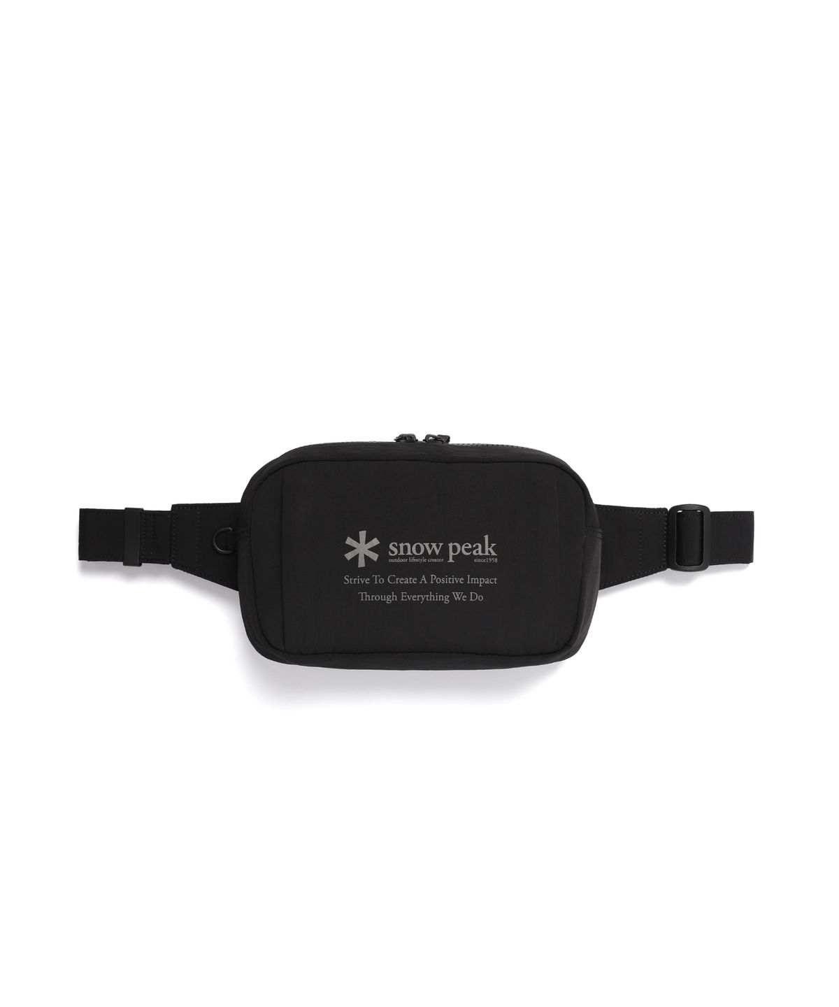 스노우피크 어패럴(SNOWPEAK APPAREL) 에코 타슬란 립 힙색 2.5L (S26FUFBG72) Black
