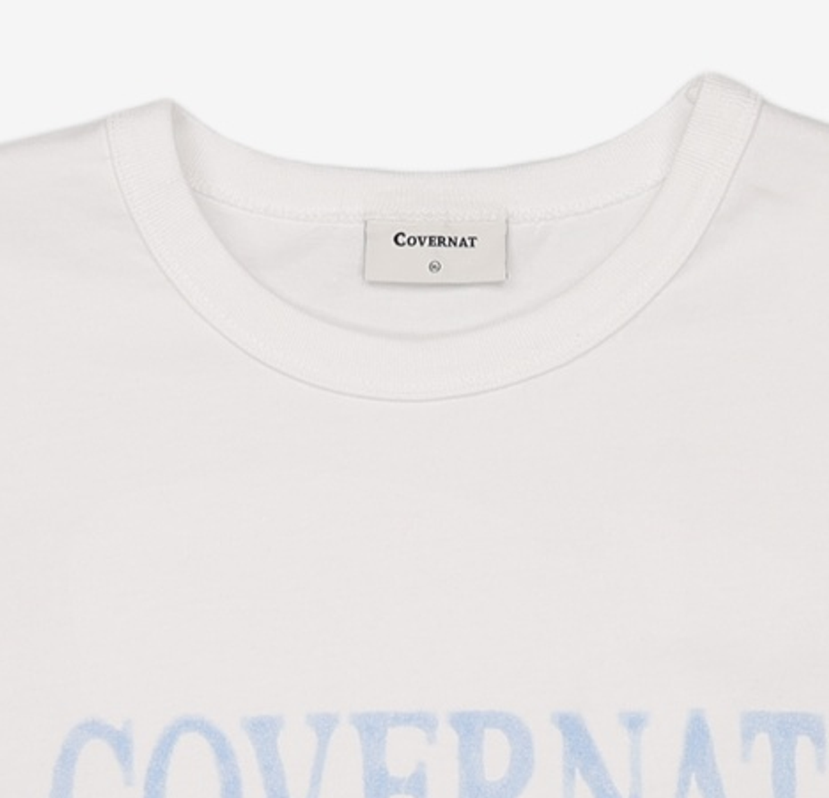커버낫(COVERNAT) 브러시 레터링 그래픽 티셔츠 화이트 XL