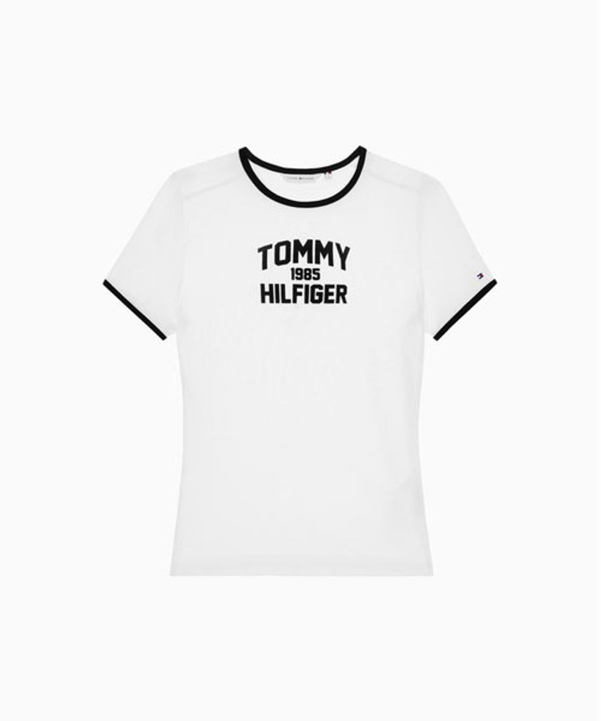 타미힐피거(TOMMY HILFIGER) 바시티 크루넥 슬림 티셔츠 (T22G7TTO050WT1YBL)