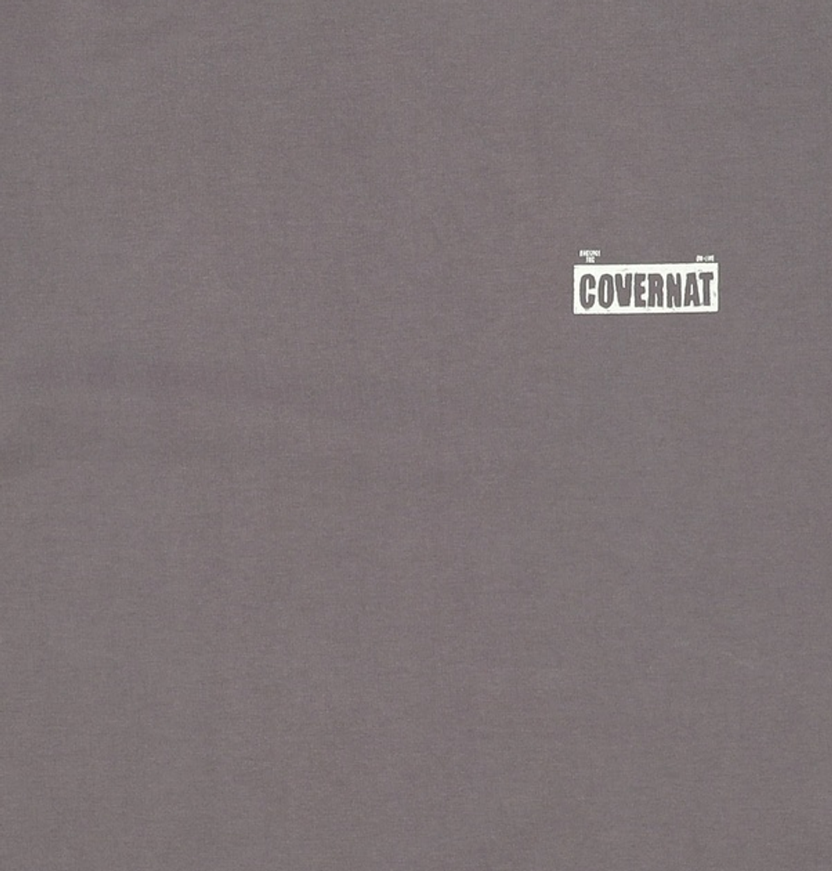 커버낫(COVERNAT) 수피마 배기지택 그래픽 티셔츠 Charcoal XL