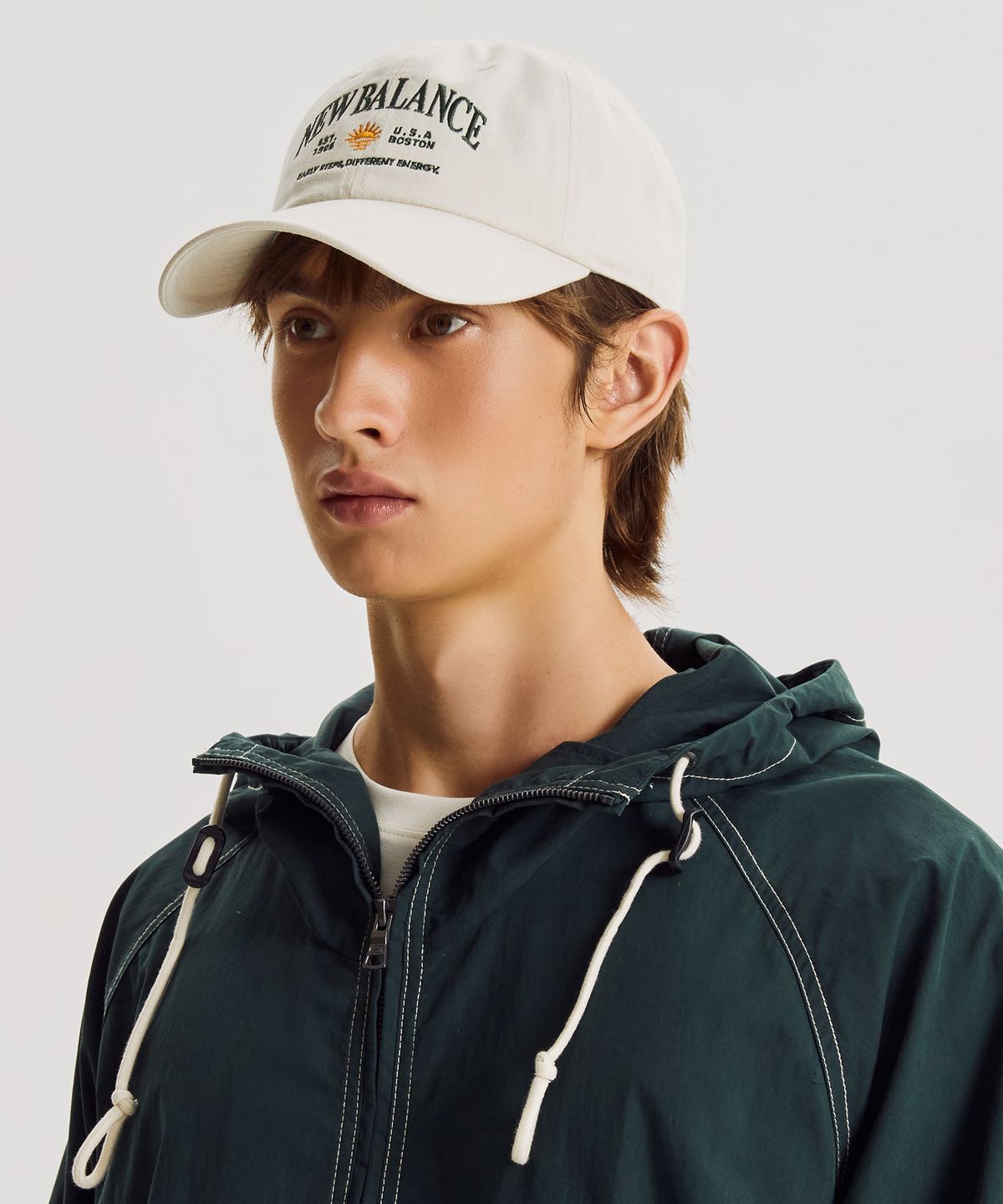 뉴발란스(NEW BALANCE) NBGDGF1106 / 모닝레이브 아치형 볼캡 (CREAM)