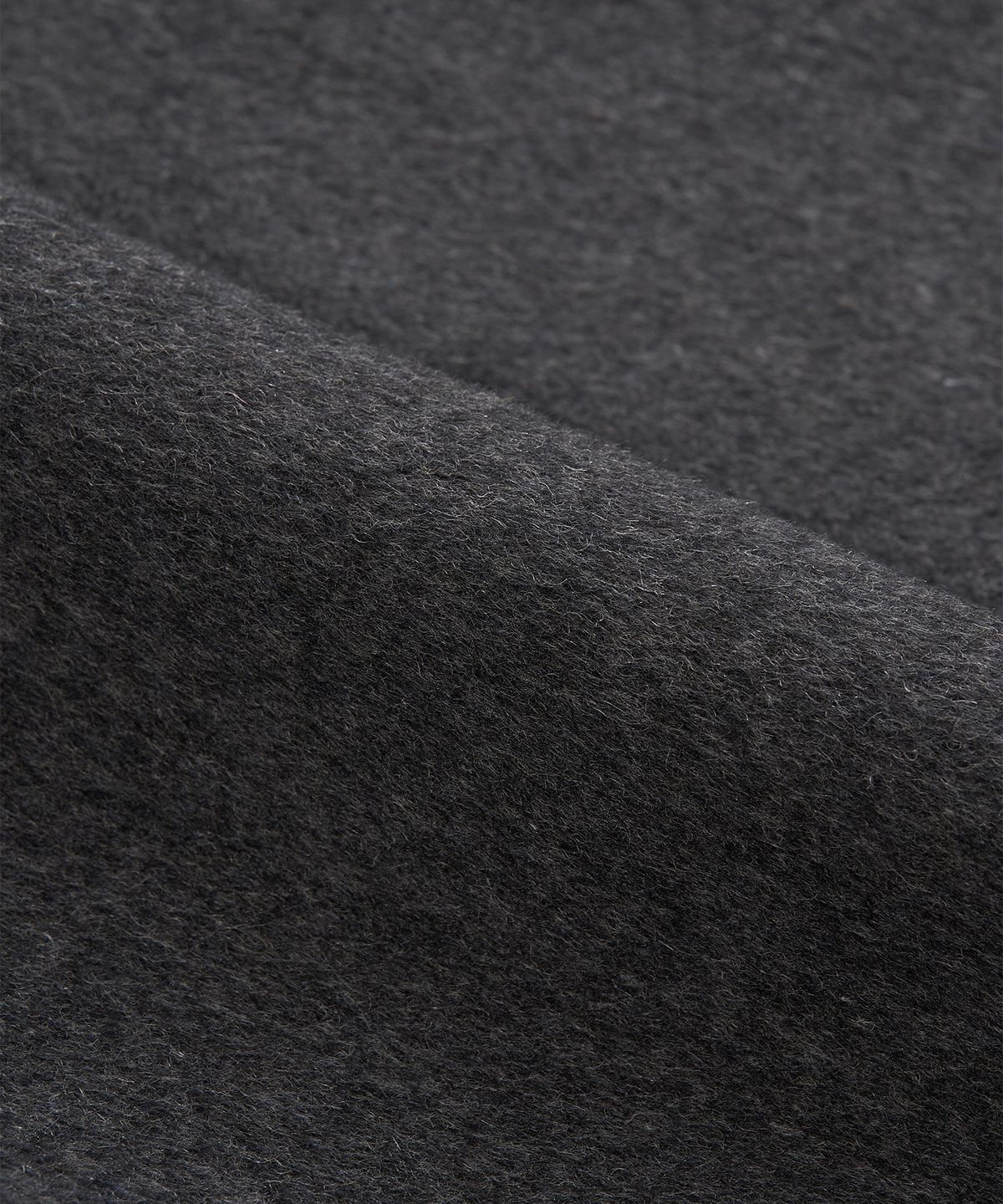 페플리(PEPLEE) Button High Neck Short Coat (Charcoal)