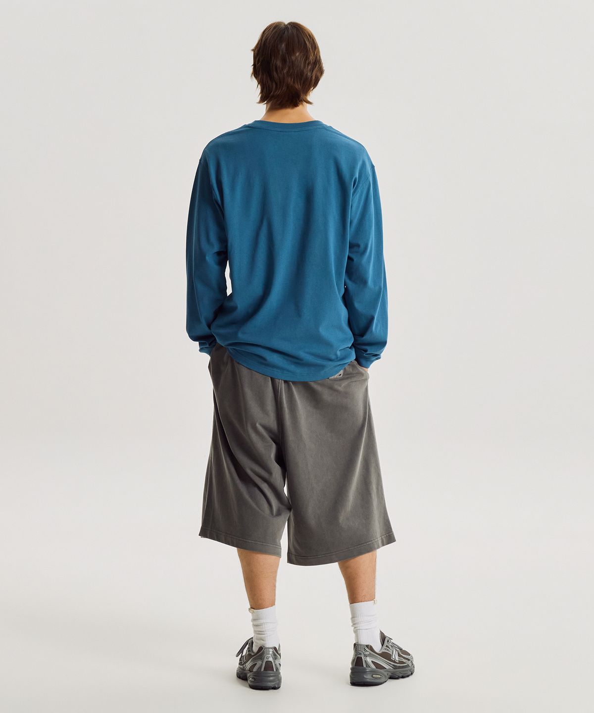 뉴발란스(NEW BALANCE) NBNDG32803 / UNI Run 그래픽 긴팔티 (D/BLUE)
