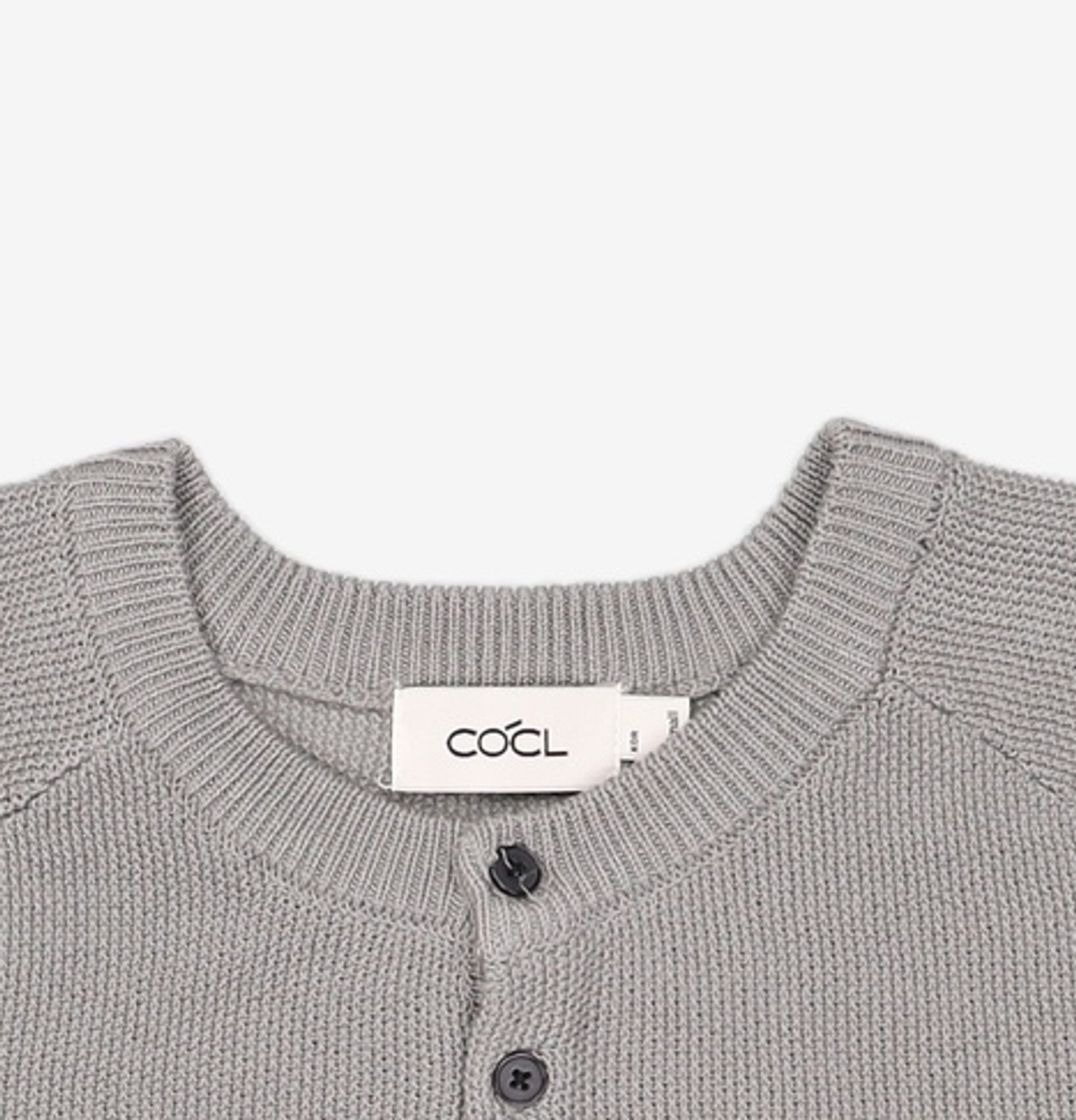 커스텀어클락(COSTUME O’CLOCK) [COCLX데일리룸] 헨리넥 피케 하프 니트 7 COLOR COOSKT070 S