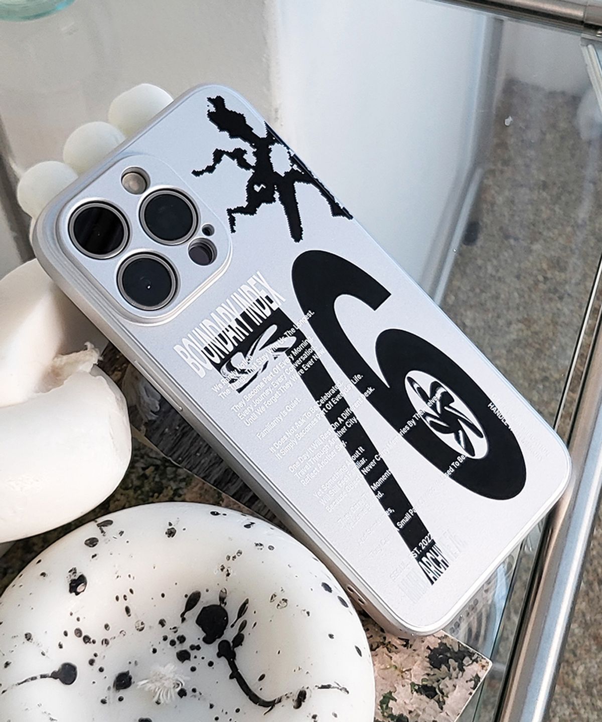 메모리즈바운더리(MEMORIESBOUNDARY) BOUNDARY INDEX Phone Case 076 (SV_ShadowBlack)