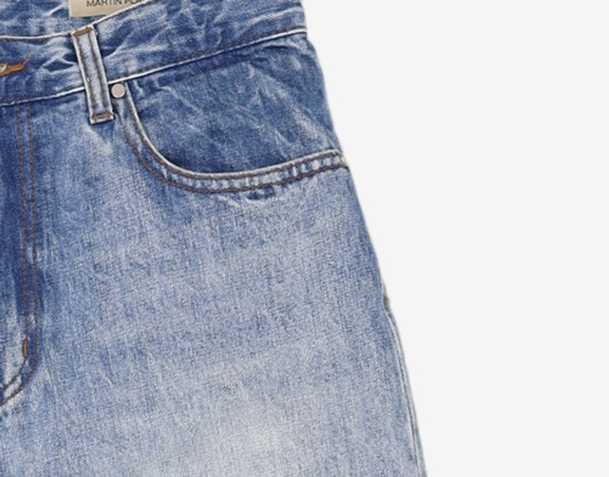 마틴플랜(MARTIN PLAN) Billowy Gradation Denim - L/BLUE M