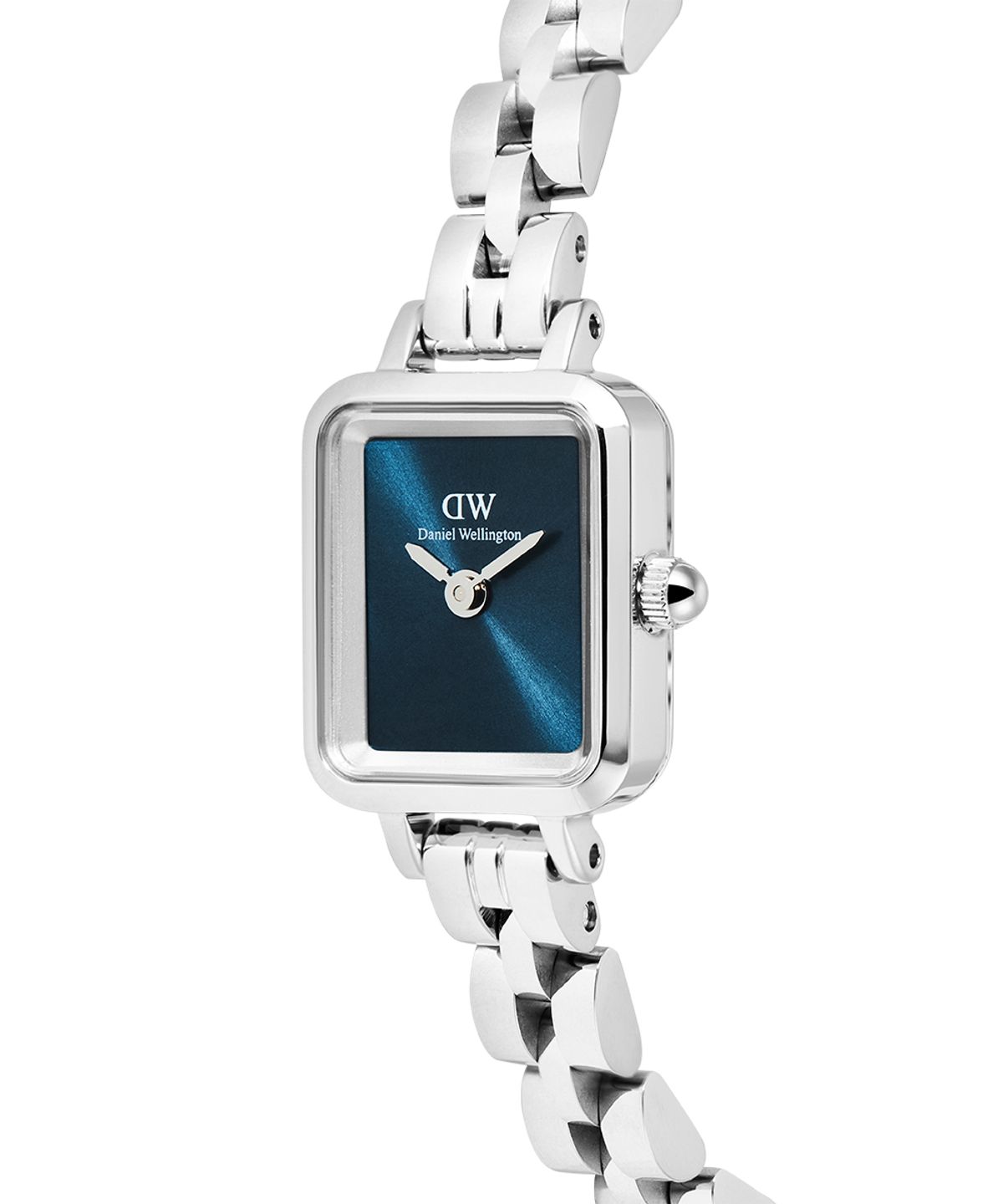 다니엘 웰링턴(DANIEL WELLINGTON) QUADRO MINI ARCH 3-LINK 청판 클래식 메탈 여성 손목시계