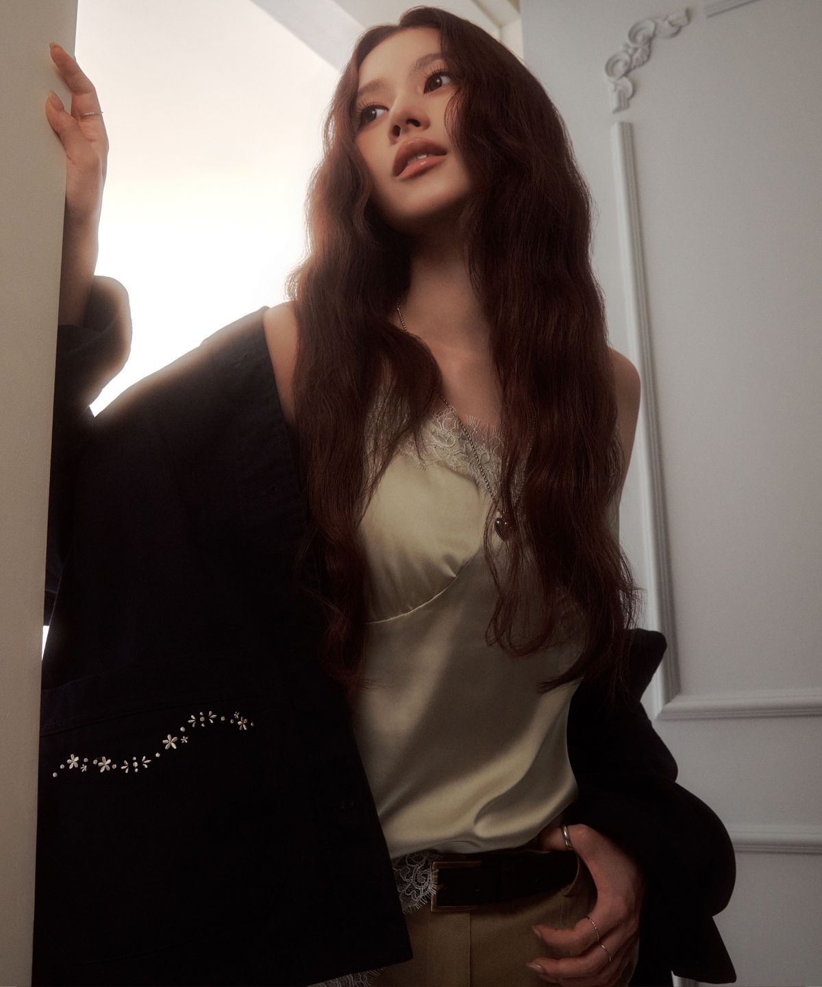 커버낫 우먼(COVERNAT WOMAN) 우먼 레이스 슬리브리스 라이트 그린