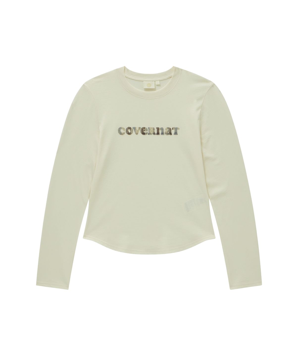 커버낫 우먼(COVERNAT WOMAN) 우먼 쿠퍼로고 롱슬리브 아이보리