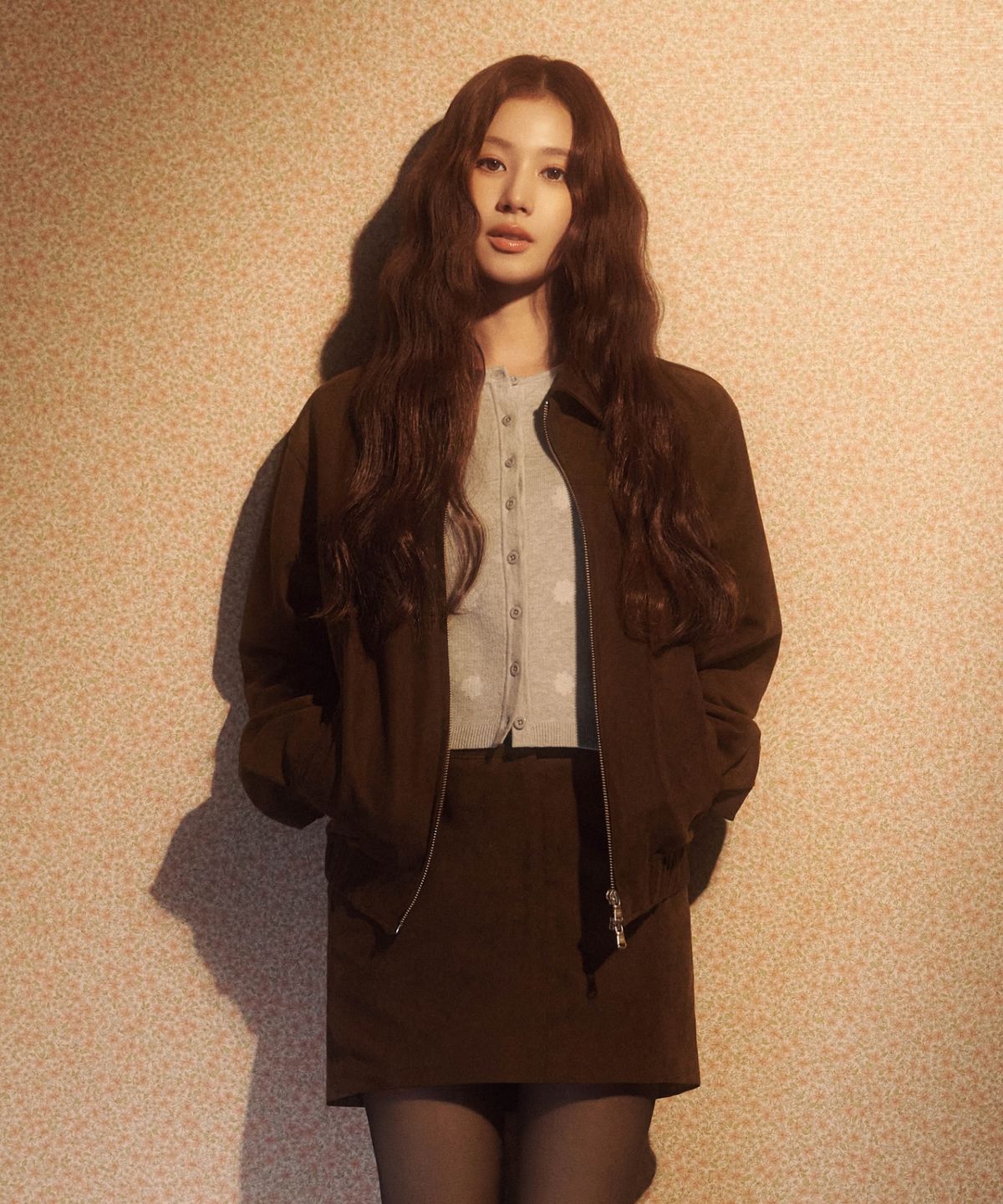 커버낫 우먼(COVERNAT WOMAN) 우먼 스웨이드 자켓 브라운