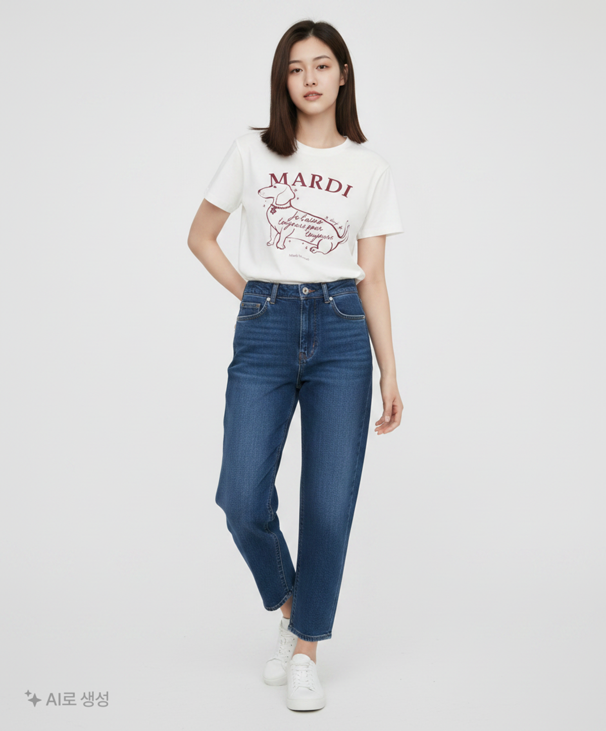 마르디 메크르디(MARDI MERCREDI) 반소매 티셔츠 ONE