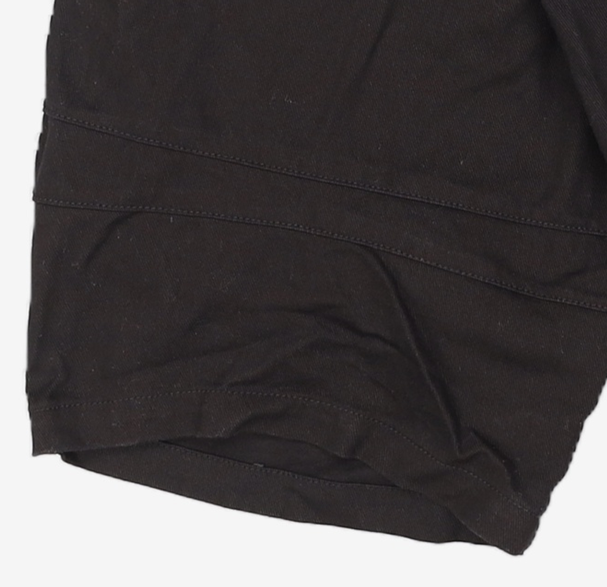 노매뉴얼(NOMANUAL) KNEE DARTS WORK SHORTS - BLACK L