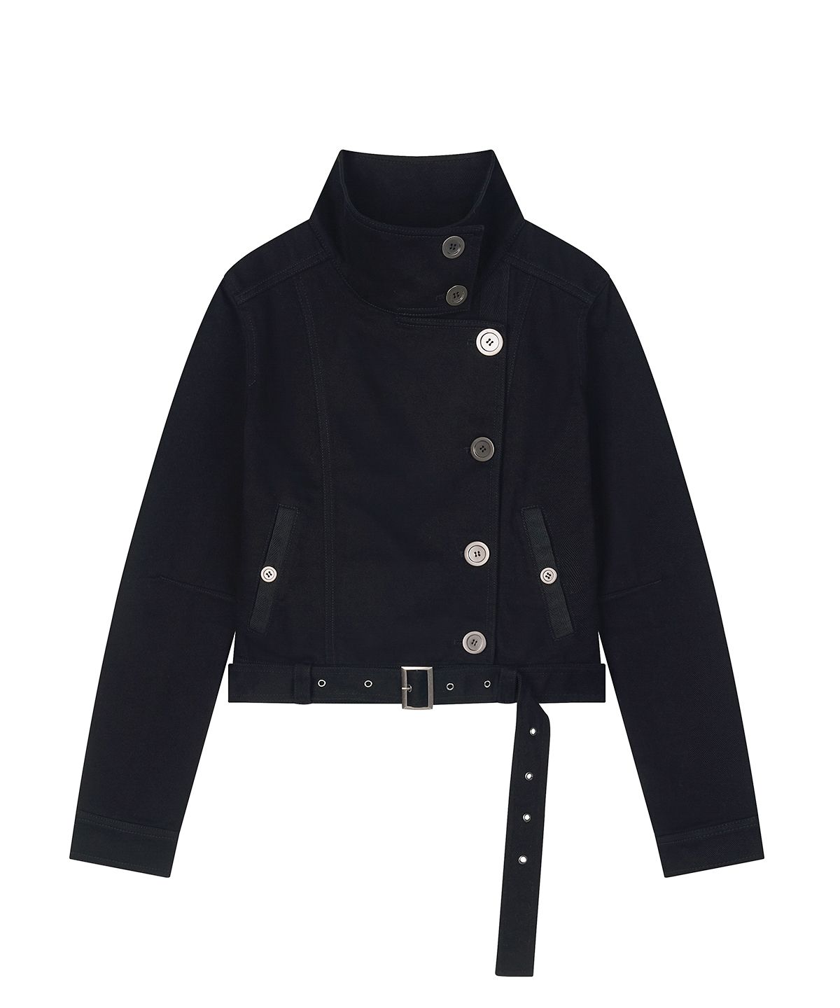 샌드릭(SANDRIC) Slimfit cotton Jacket_Black