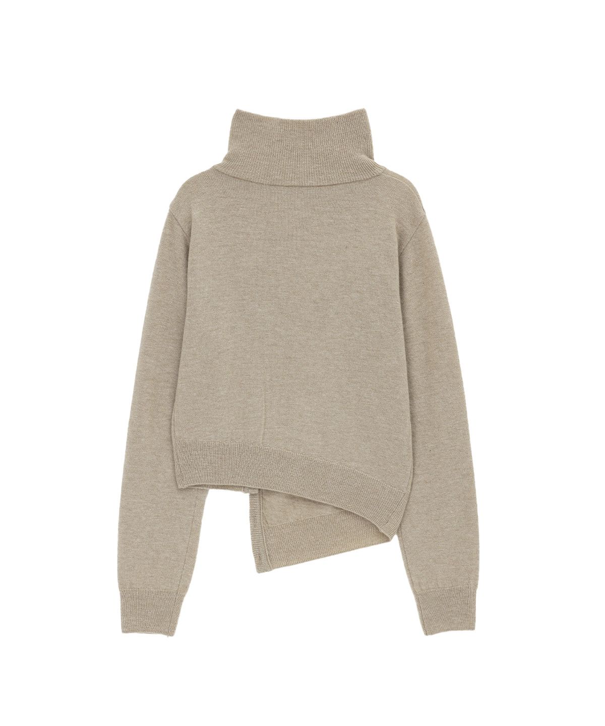 샌드릭(SANDRIC) High Neck Cardigan_Beige