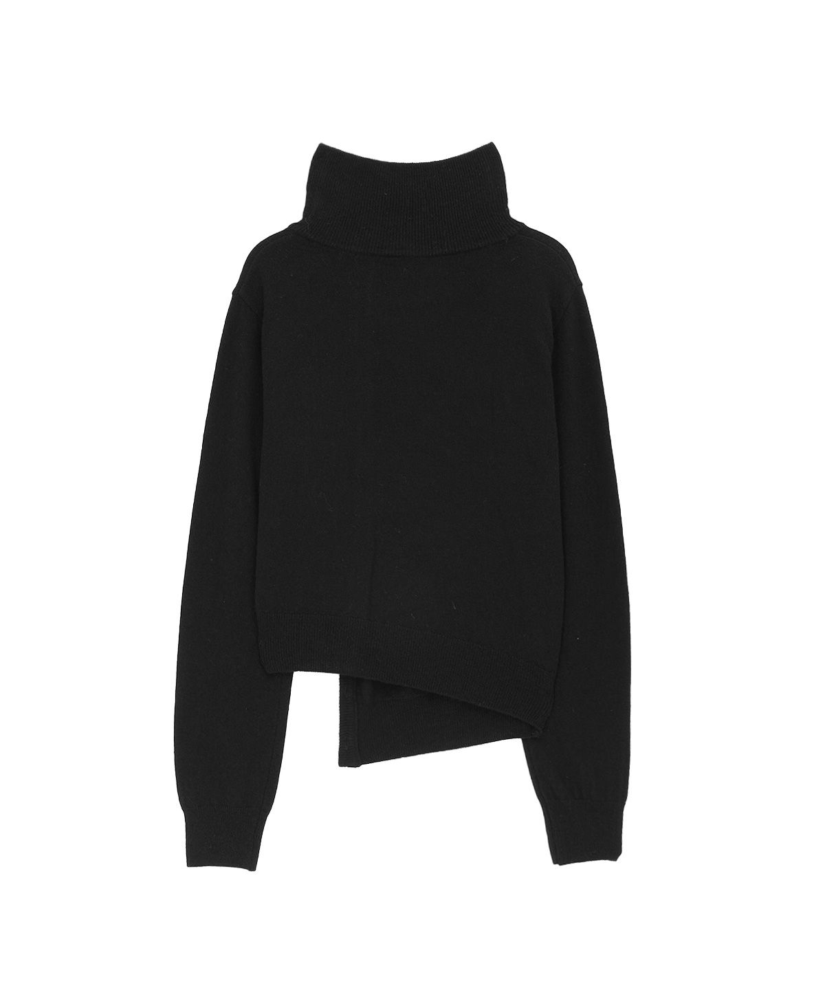 샌드릭(SANDRIC) High Neck Cardigan_Black