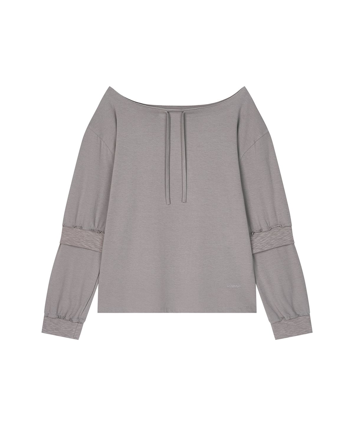 샌드릭(SANDRIC) Overfit Drawstring Tee_Beige