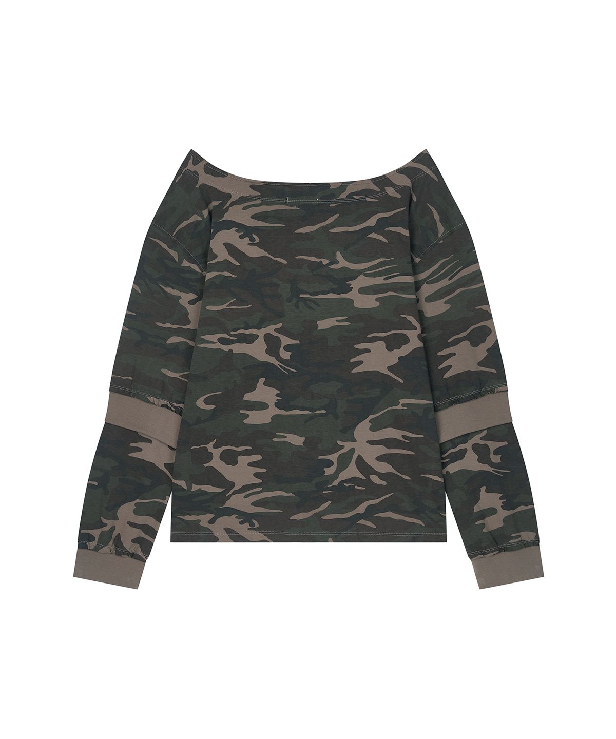 샌드릭(SANDRIC) Overfit Drawstring Tee_Camo