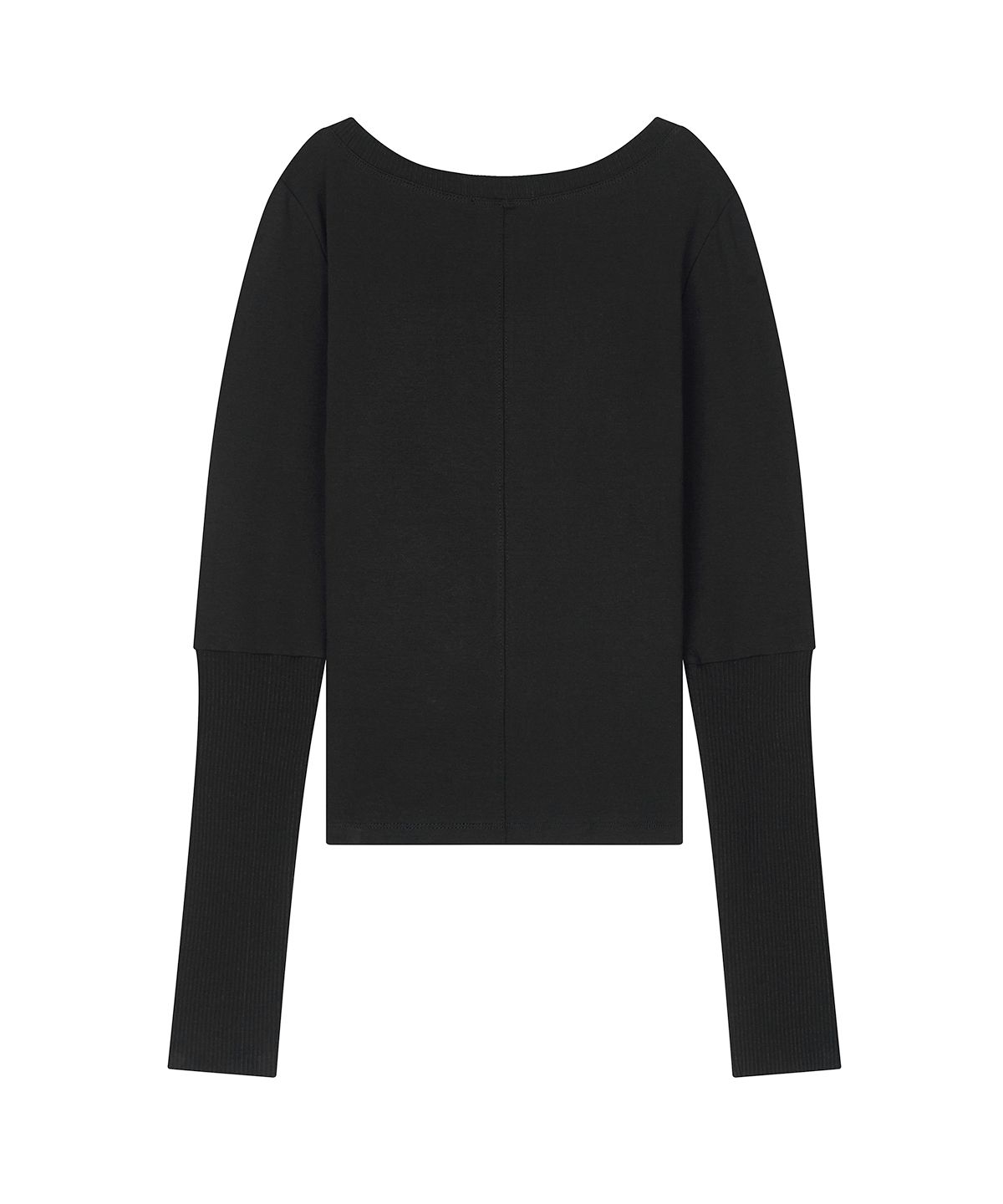 샌드릭(SANDRIC) Button Detail Tee_Black