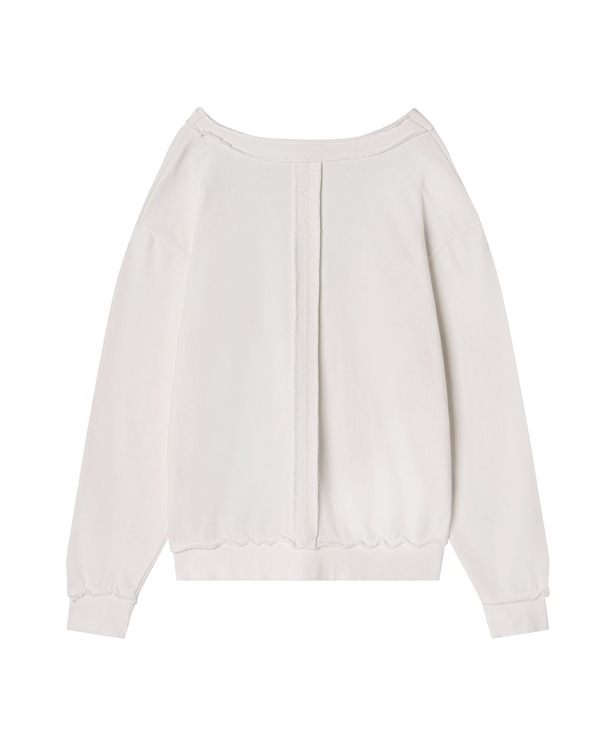 샌드릭(SANDRIC) Deep V-Neck Sweatshirt_Ivory