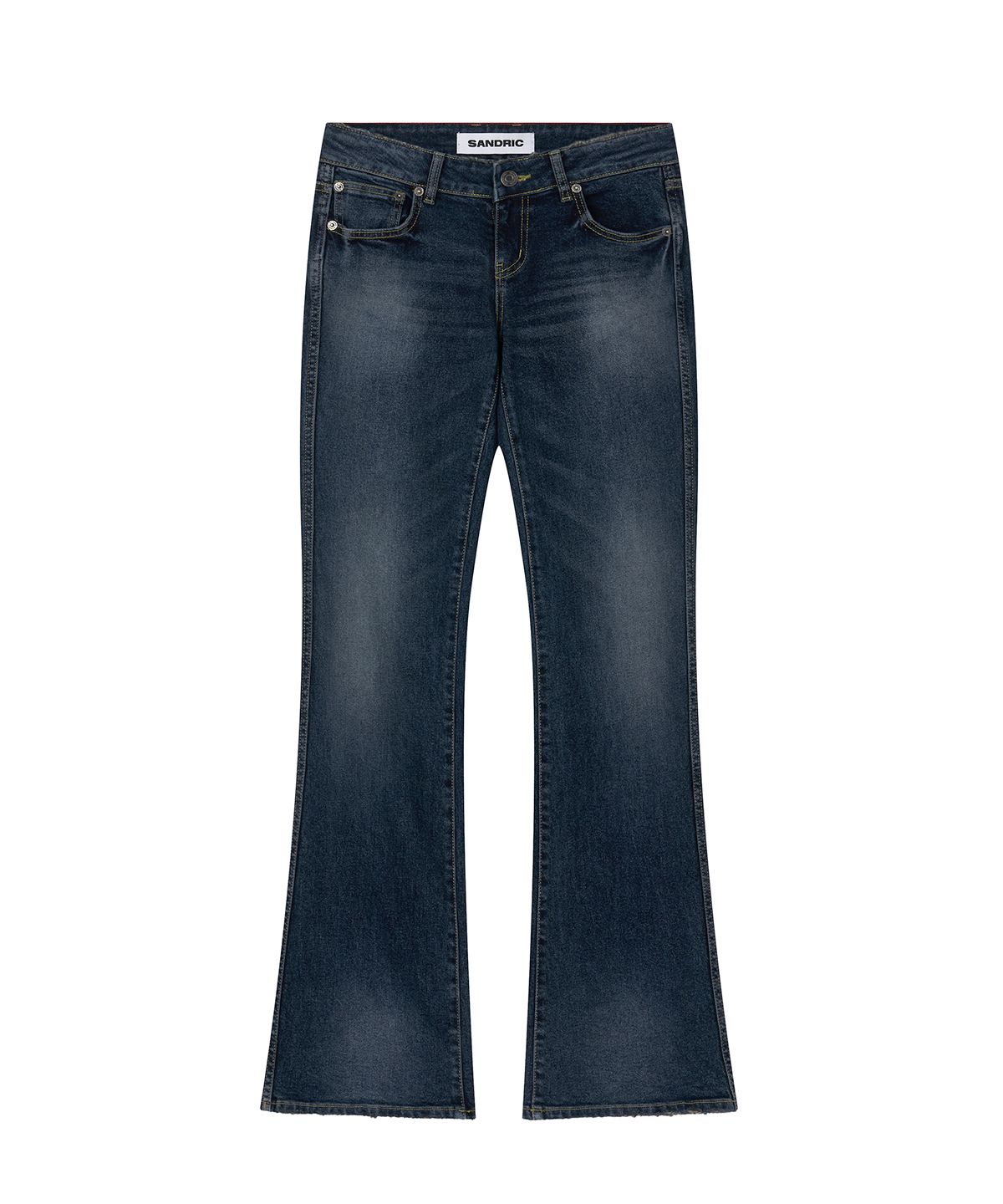샌드릭(SANDRIC) Slim Bootcut Denim Pants_Dark blue