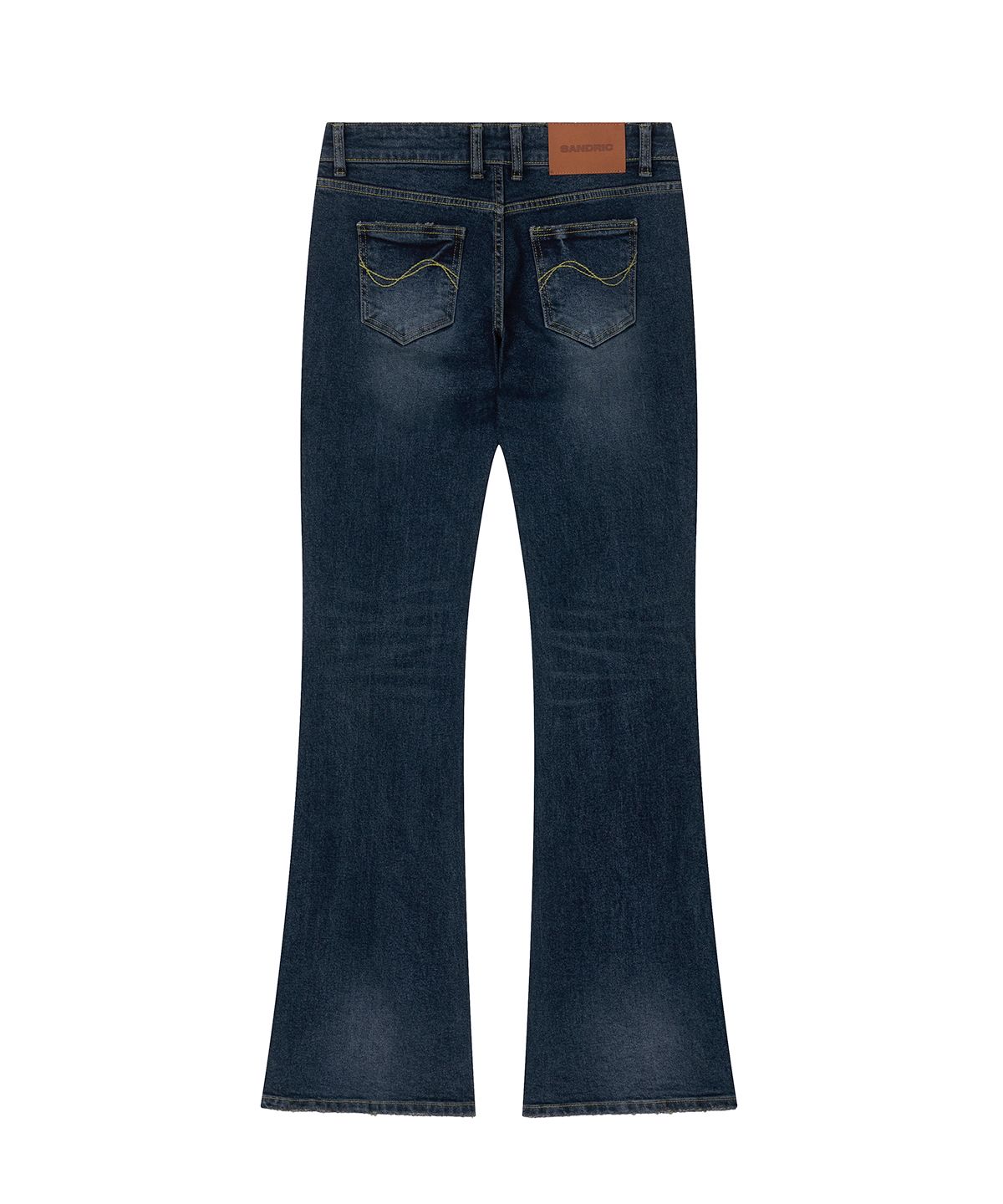 샌드릭(SANDRIC) Slim Bootcut Denim Pants_Dark blue