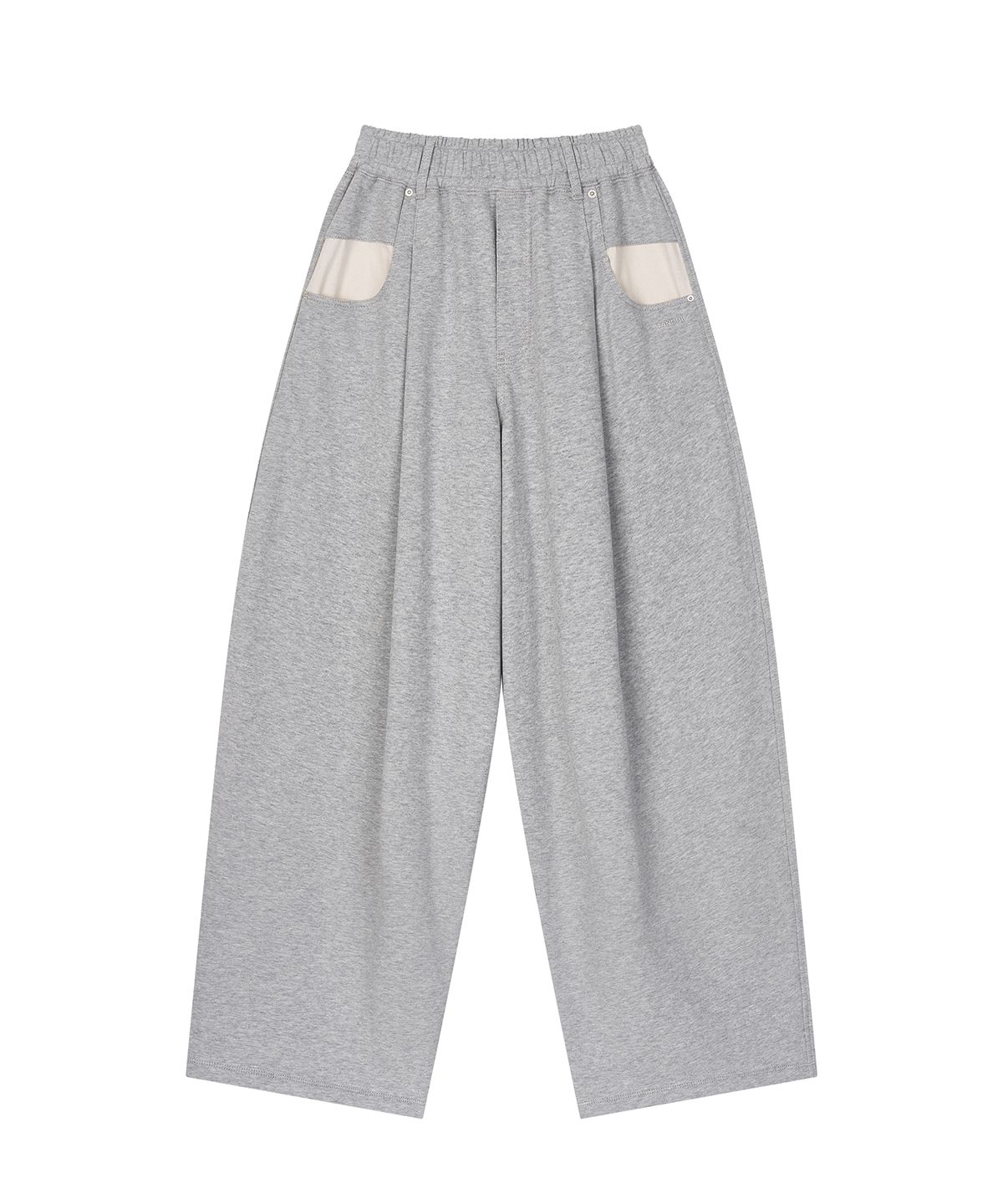 샌드릭(SANDRIC) pocket Detail sweat pants_Melange grey