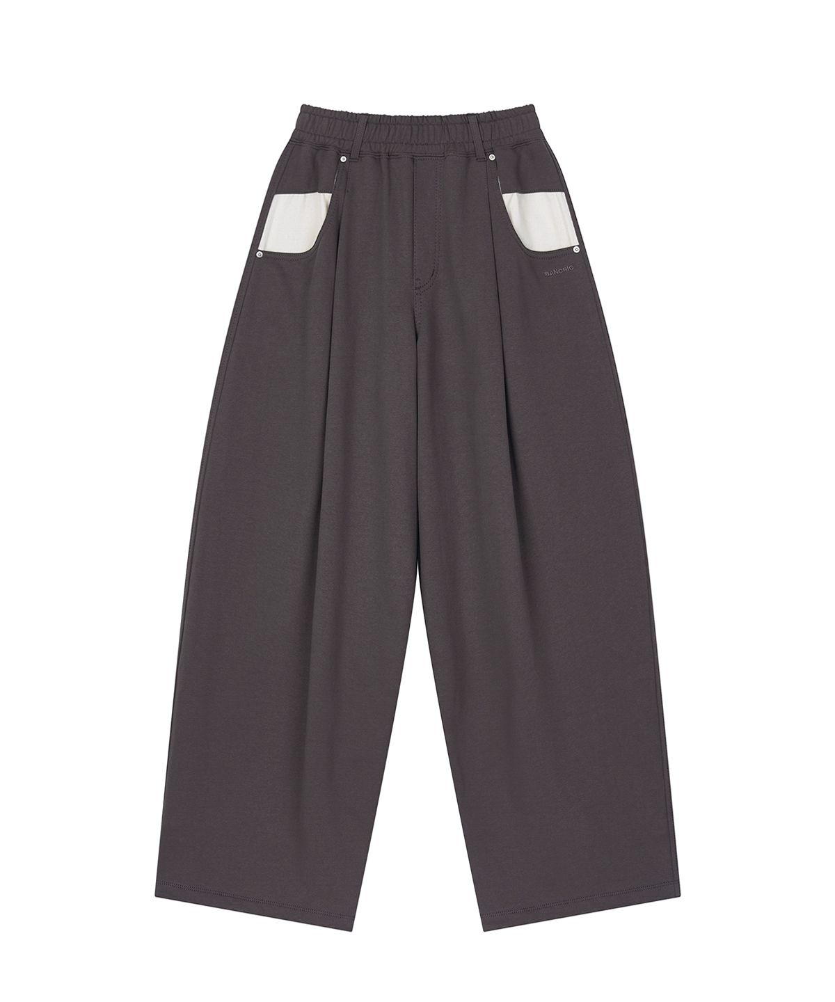 샌드릭(SANDRIC) pocket Detail sweat pants_Ash Charcoal