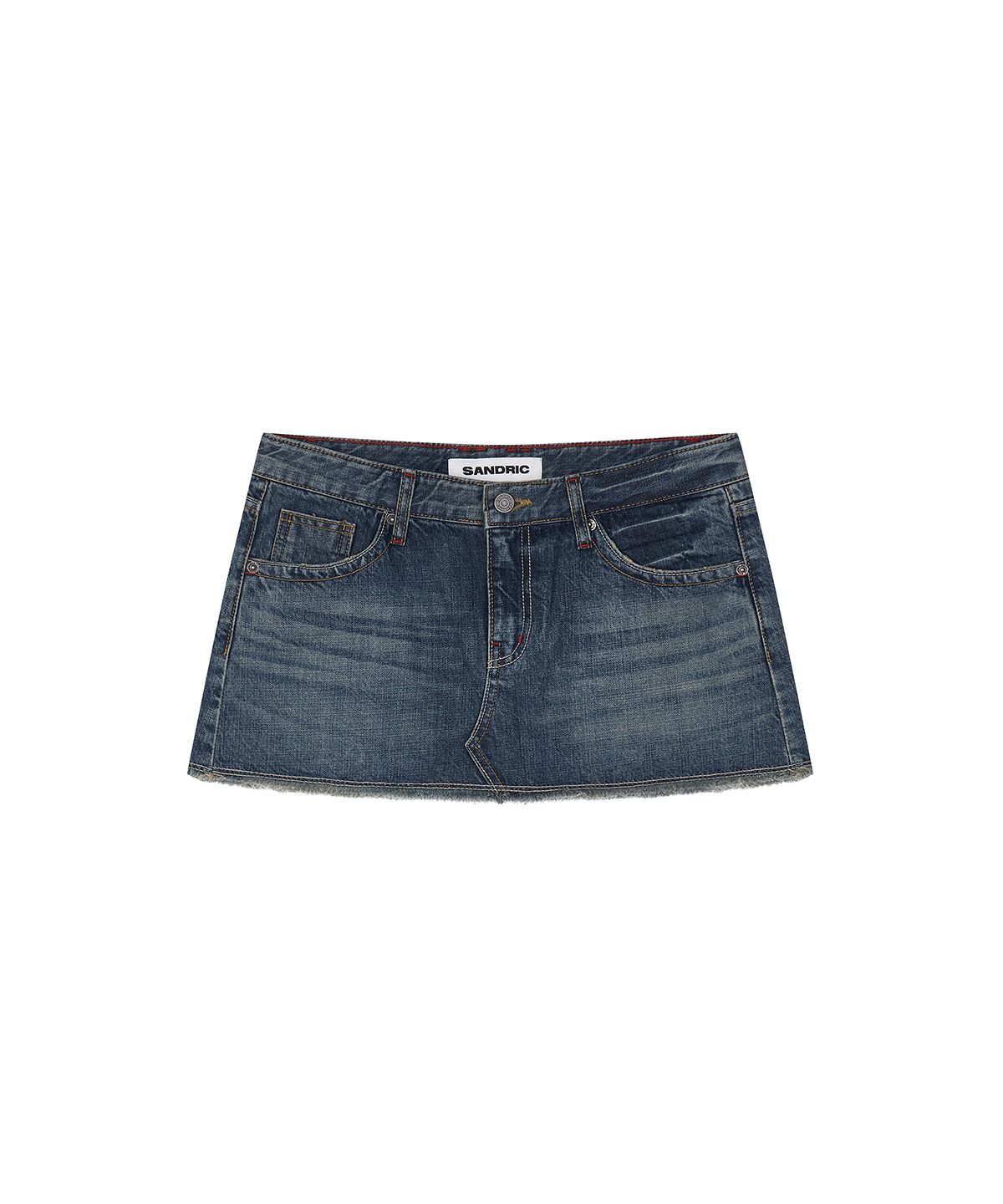 샌드릭(SANDRIC) Denim Mini Skirt_Blue