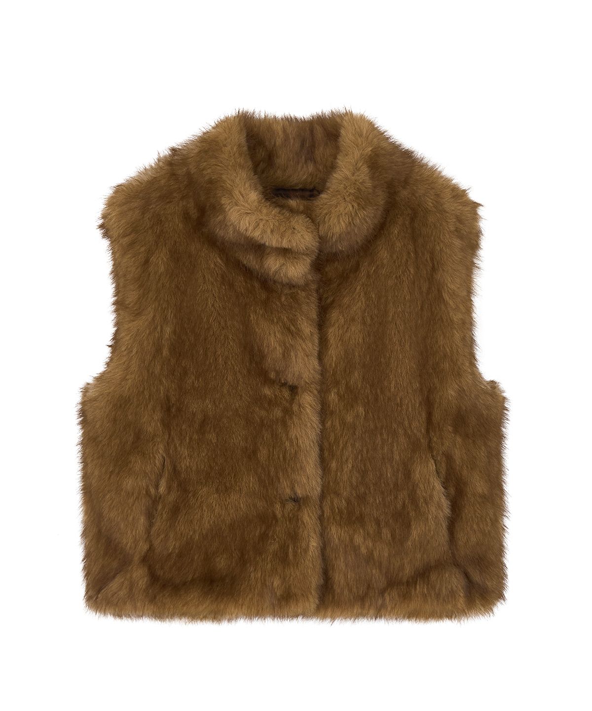 샌드릭(SANDRIC) Vintage Fur Vest_Beige