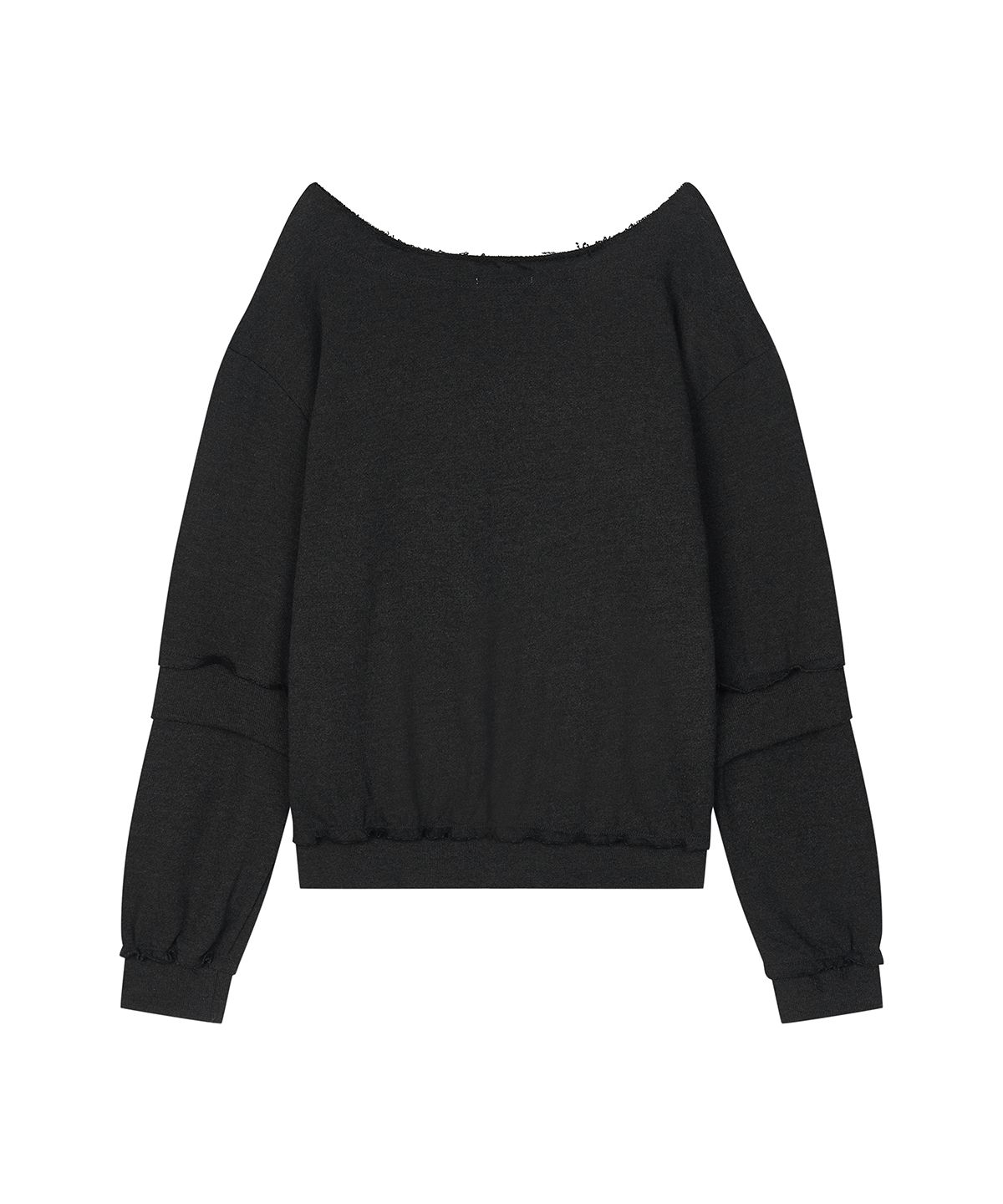 샌드릭(SANDRIC) Overfit Drawstring Sweatshirt_Charcoal