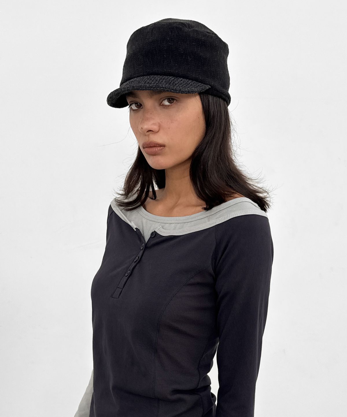 샌드릭(SANDRIC) Knit Sailor Cap_Charcoal