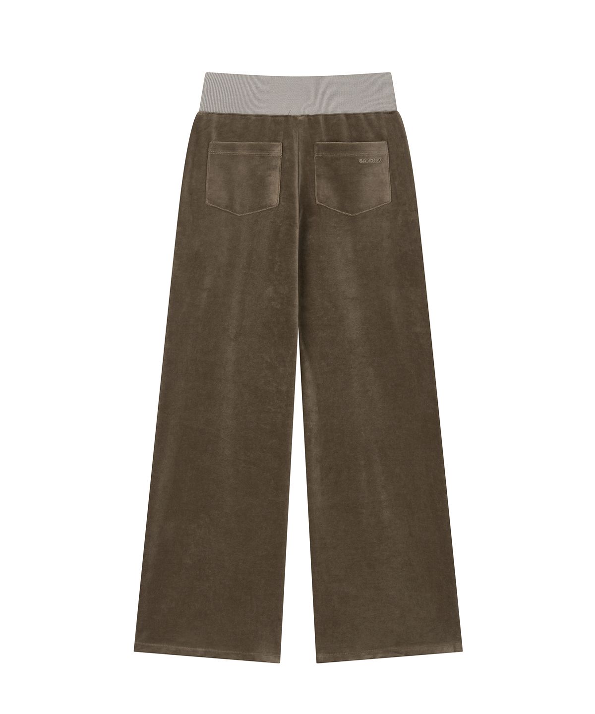 샌드릭(SANDRIC) Velvet Track pants_Khaki Brown