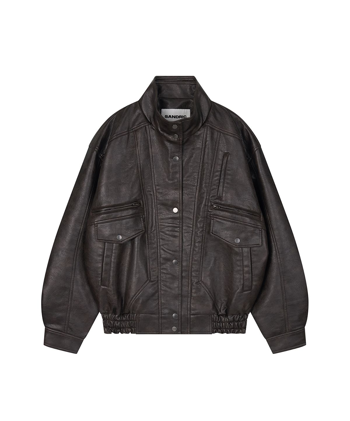 샌드릭(SANDRIC) LINE.02 vintage leather jacket_brown