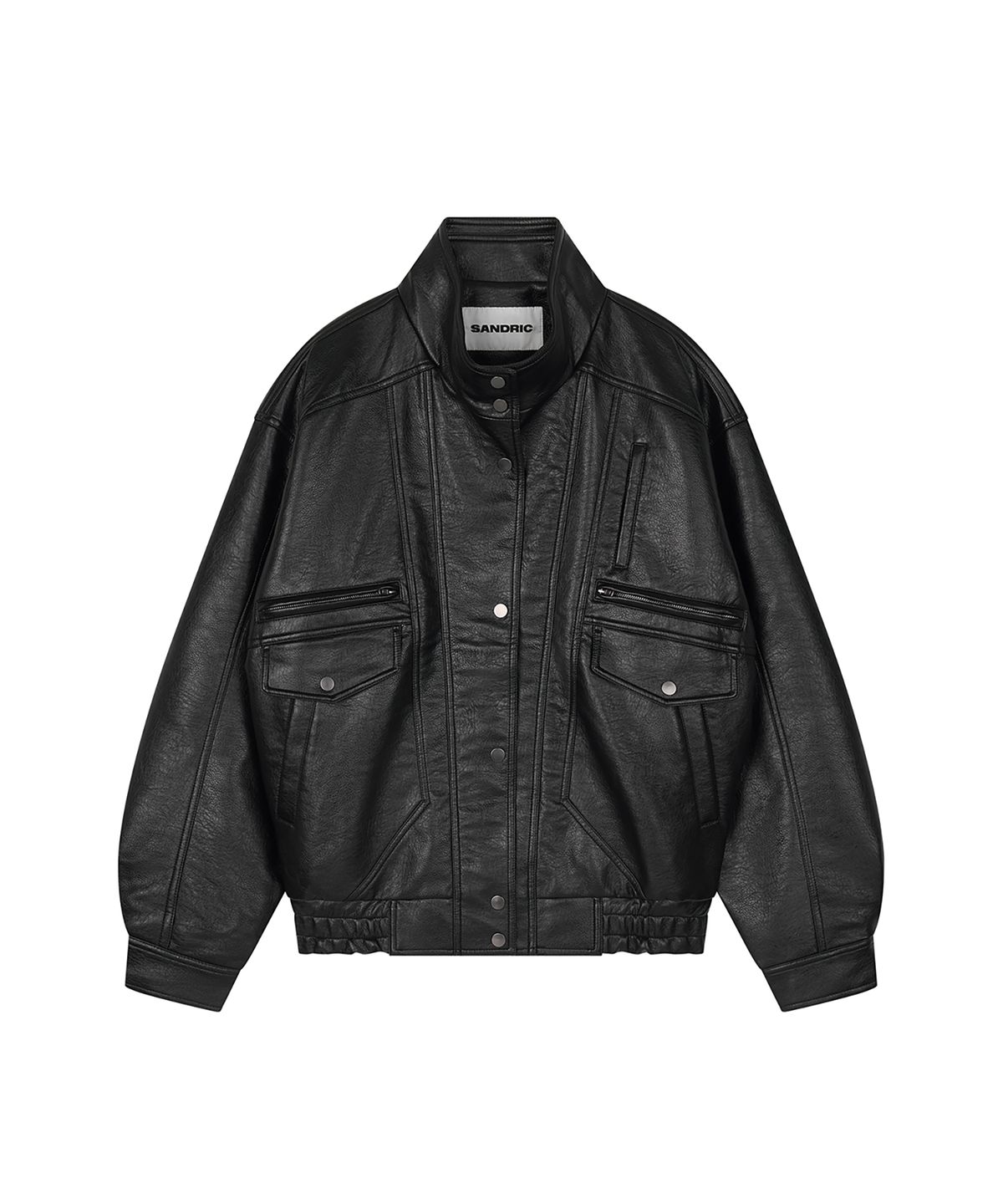 샌드릭(SANDRIC) LINE.02 vintage leather jacket_black