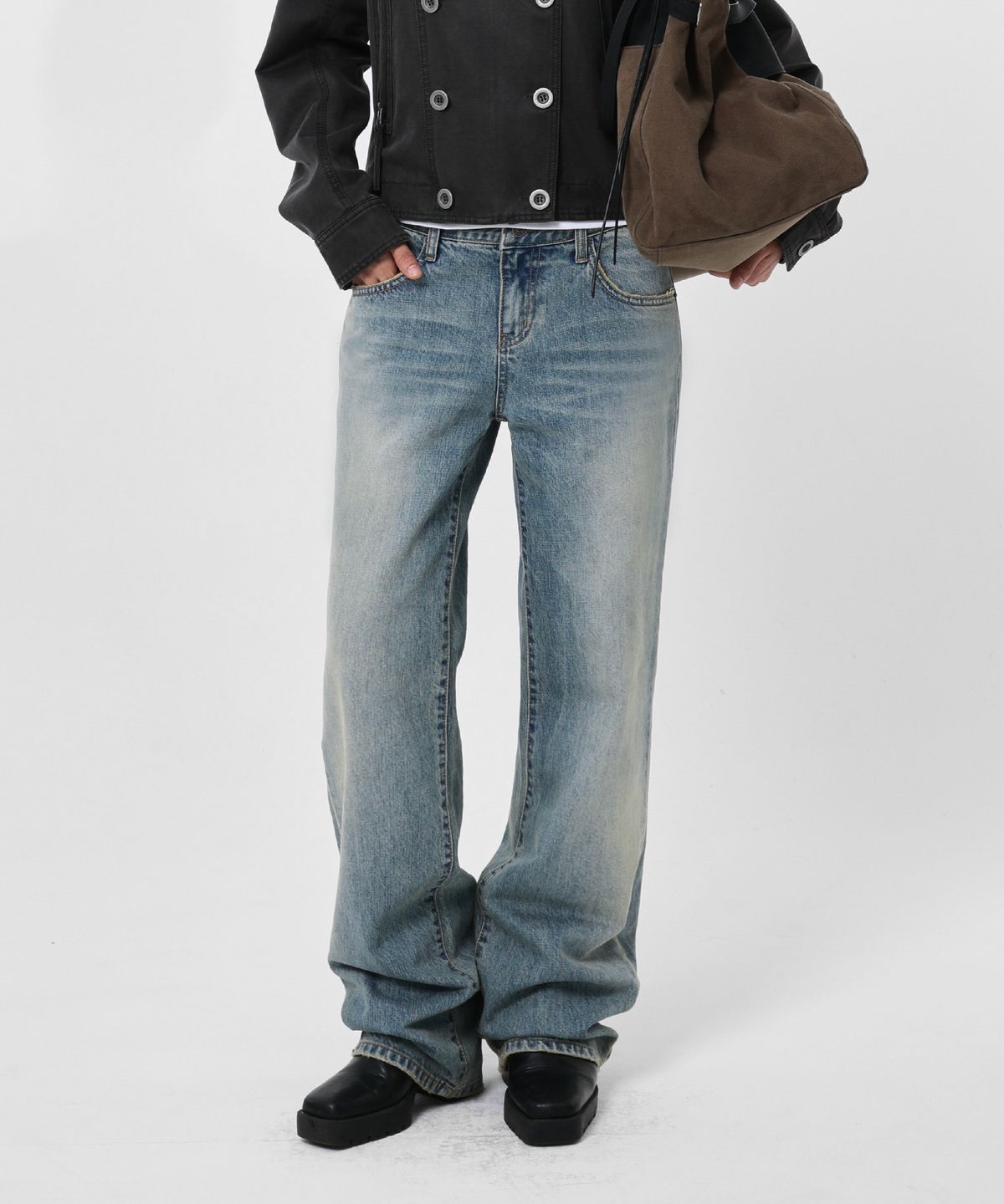 샌드릭(SANDRIC) LINE.02 basic straight denim_light blue