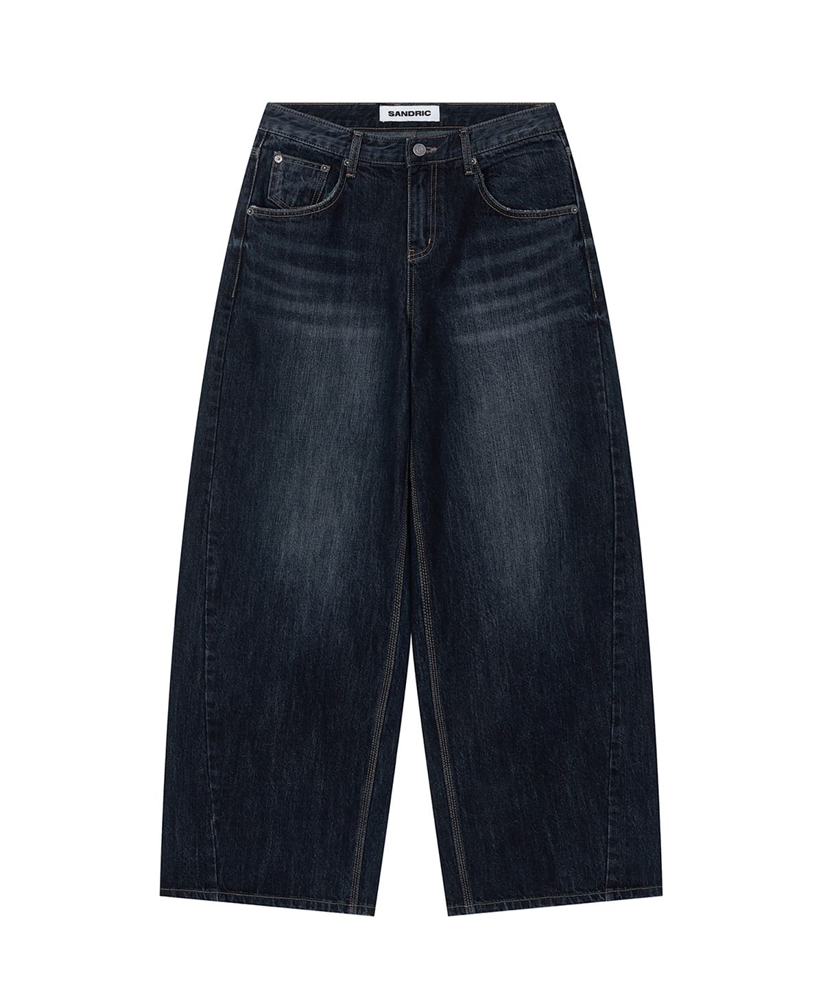 샌드릭(SANDRIC) LINE.02 wide denim_dark blue