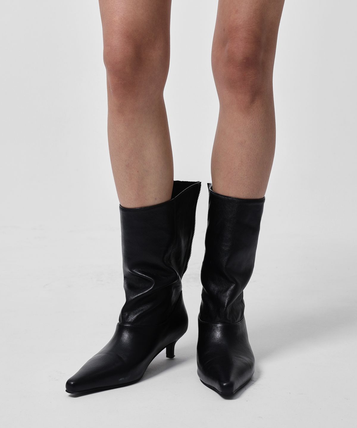 샌드릭(SANDRIC) LINE.02 stiletto ankle boots_black