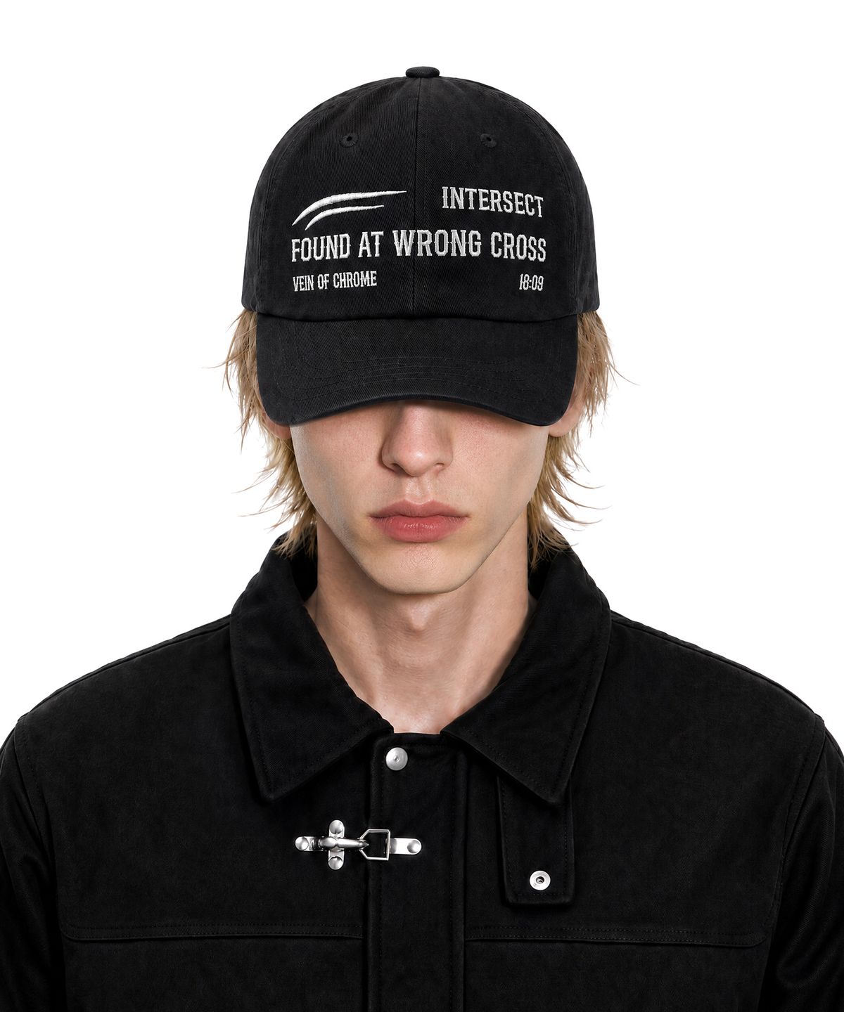 아이돈워너셀(IDWS) Wrong Cross Maxi Cap Black