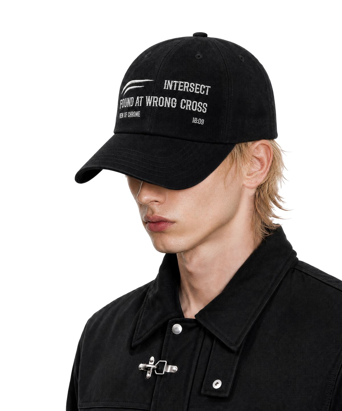 아이돈워너셀(IDWS) Wrong Cross Maxi Cap Black