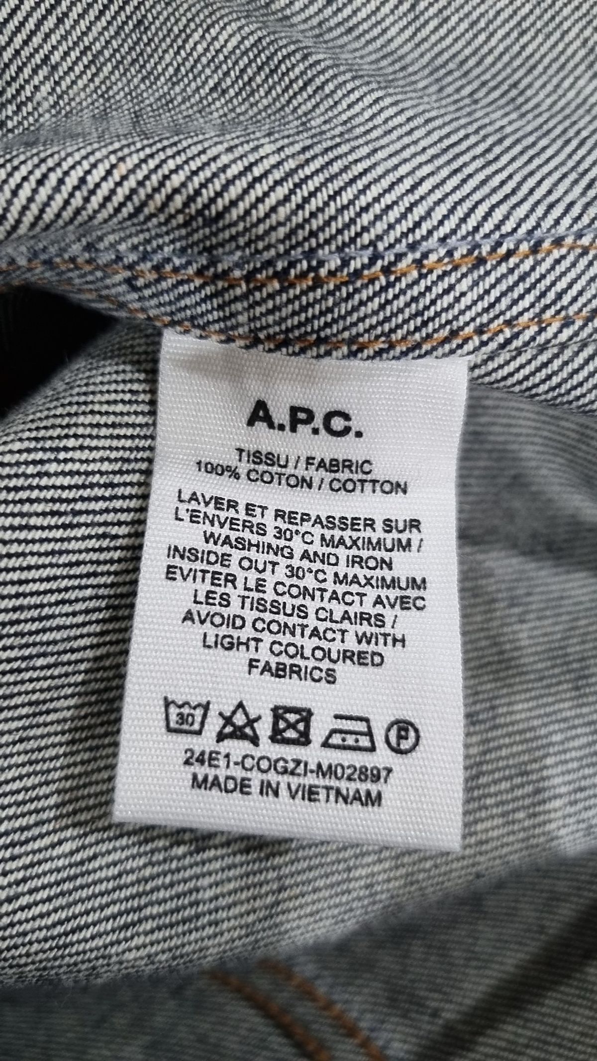 아페쎄(A.P.C.) 데님/트러커 재킷 S