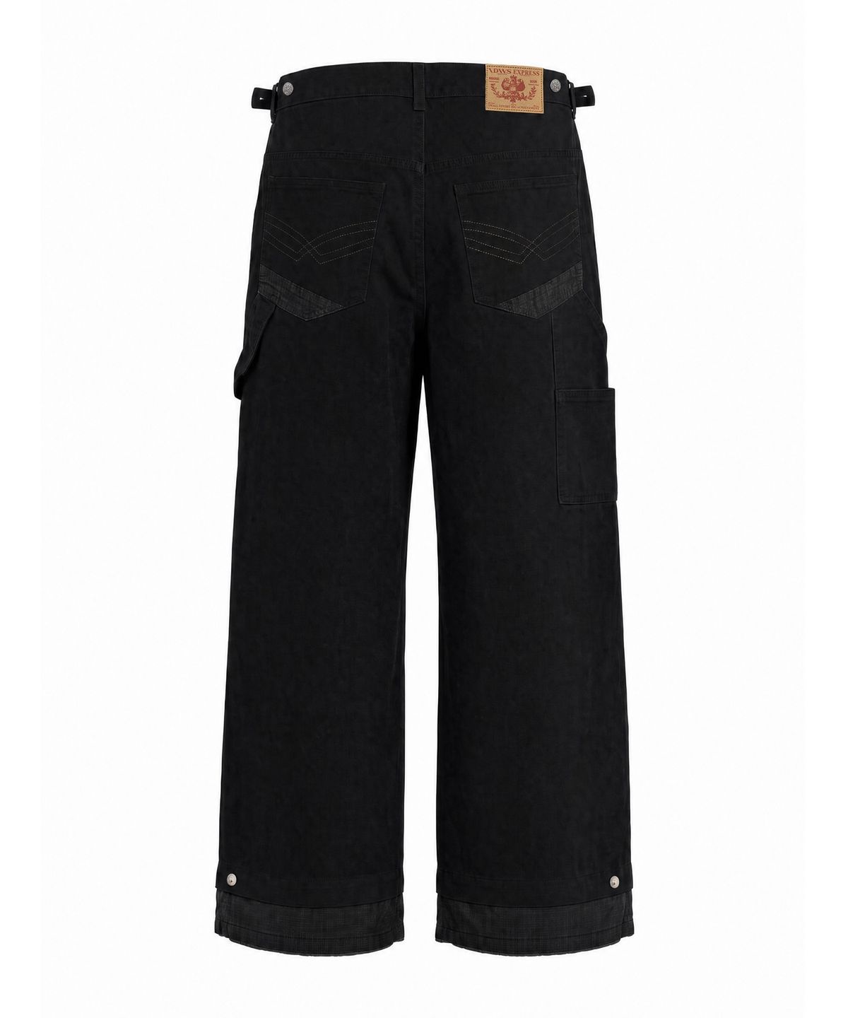 아이돈워너셀(IDWS) Double Hem Carpenter Pants Black