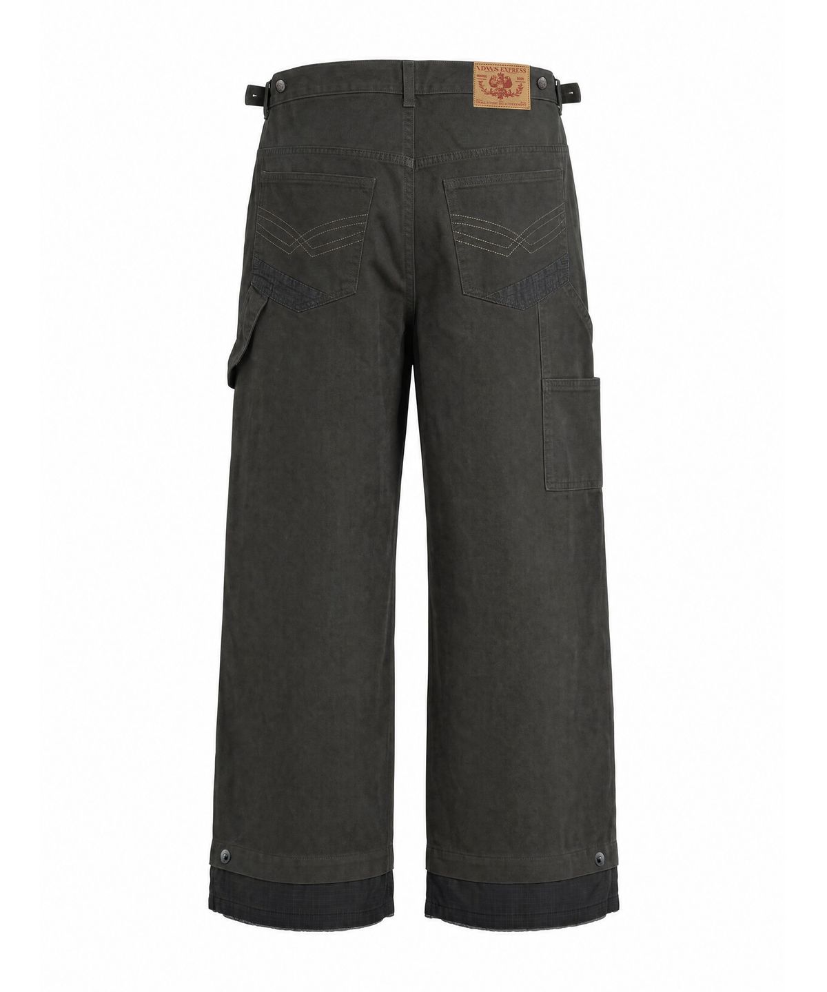 아이돈워너셀(IDWS) Double Hem Carpenter Pants Charcoal