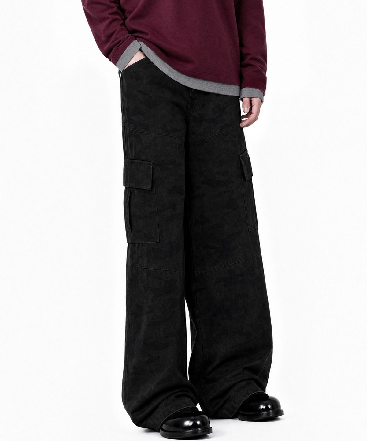아이돈워너셀(IDWS) Troop Layered Cargo Pants Dark Multi