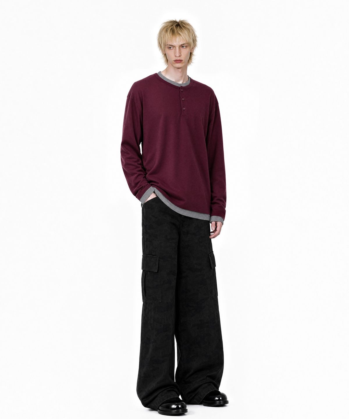 아이돈워너셀(IDWS) Troop Layered Cargo Pants Dark Multi