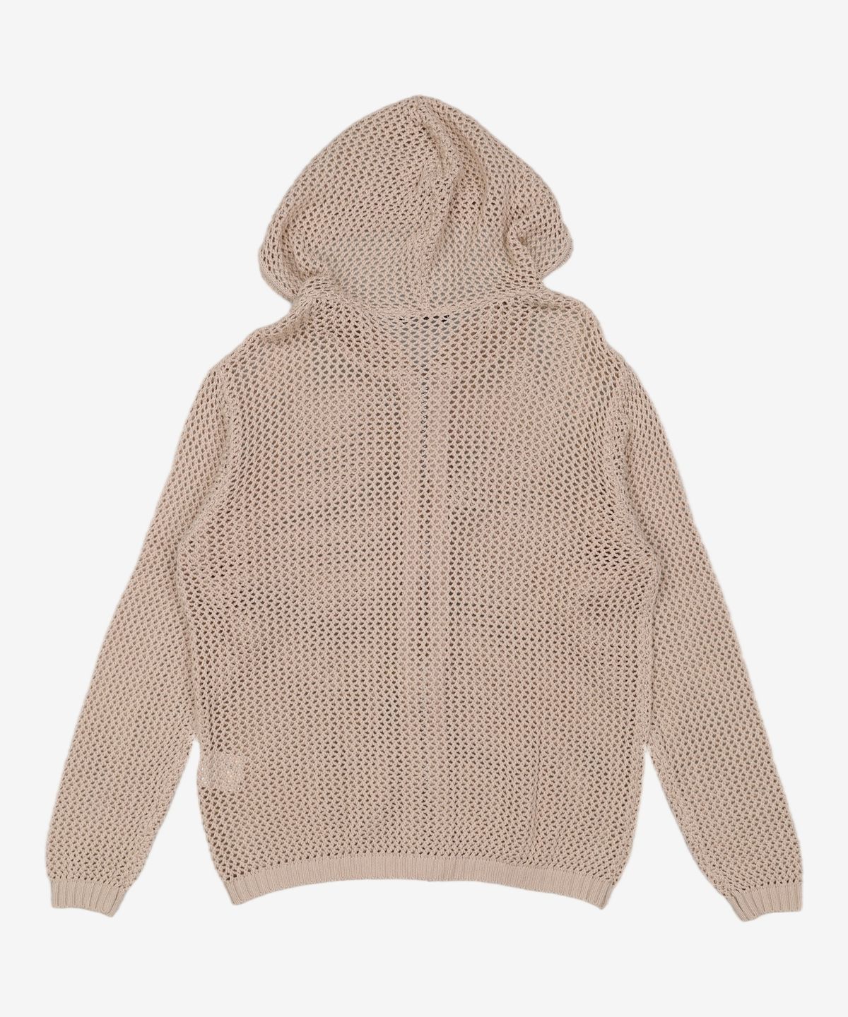 예일(YALE) MESHED HOODIE KNIT ZIP-UP GREEN BEIGE S