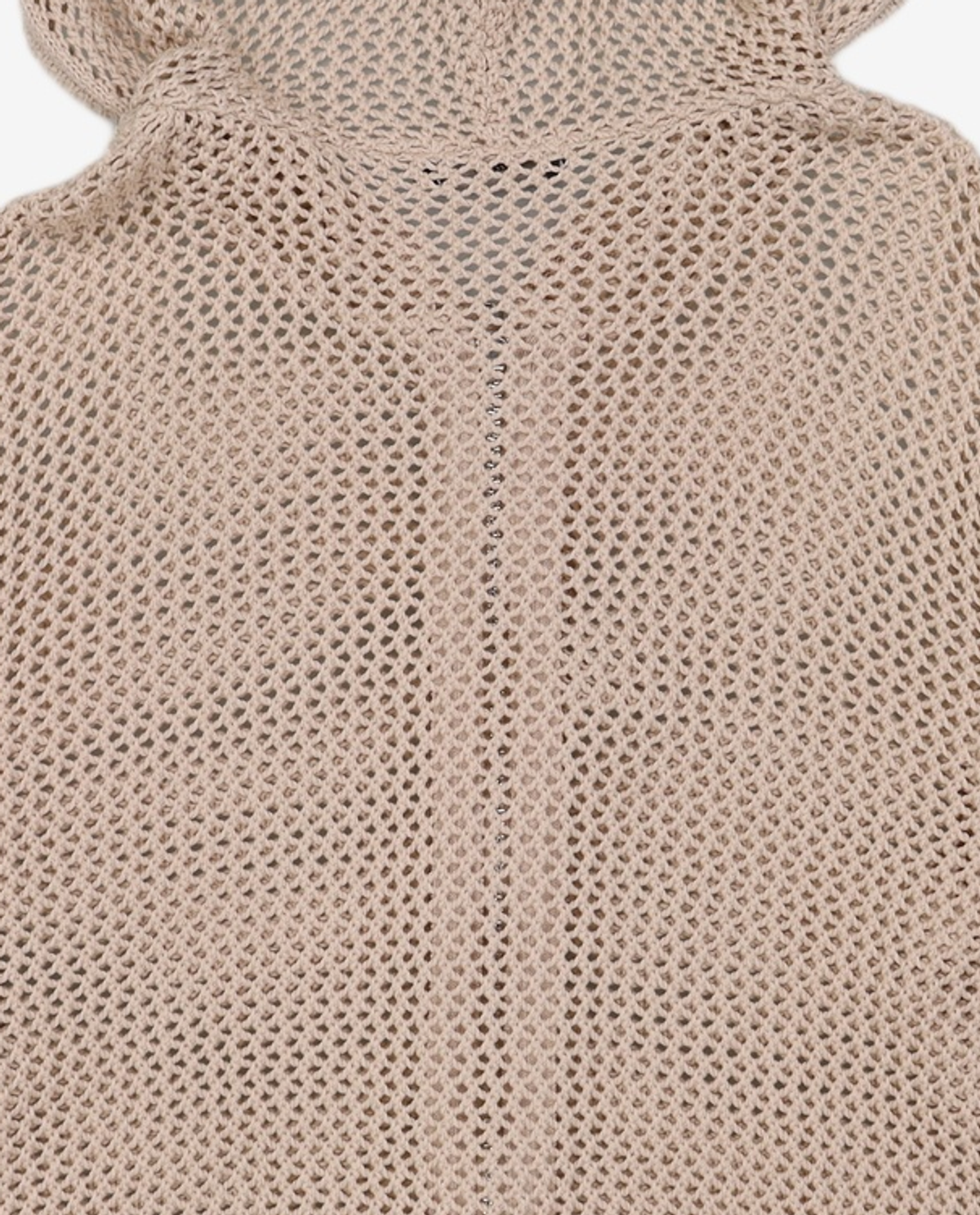 예일(YALE) MESHED HOODIE KNIT ZIP-UP GREEN BEIGE S