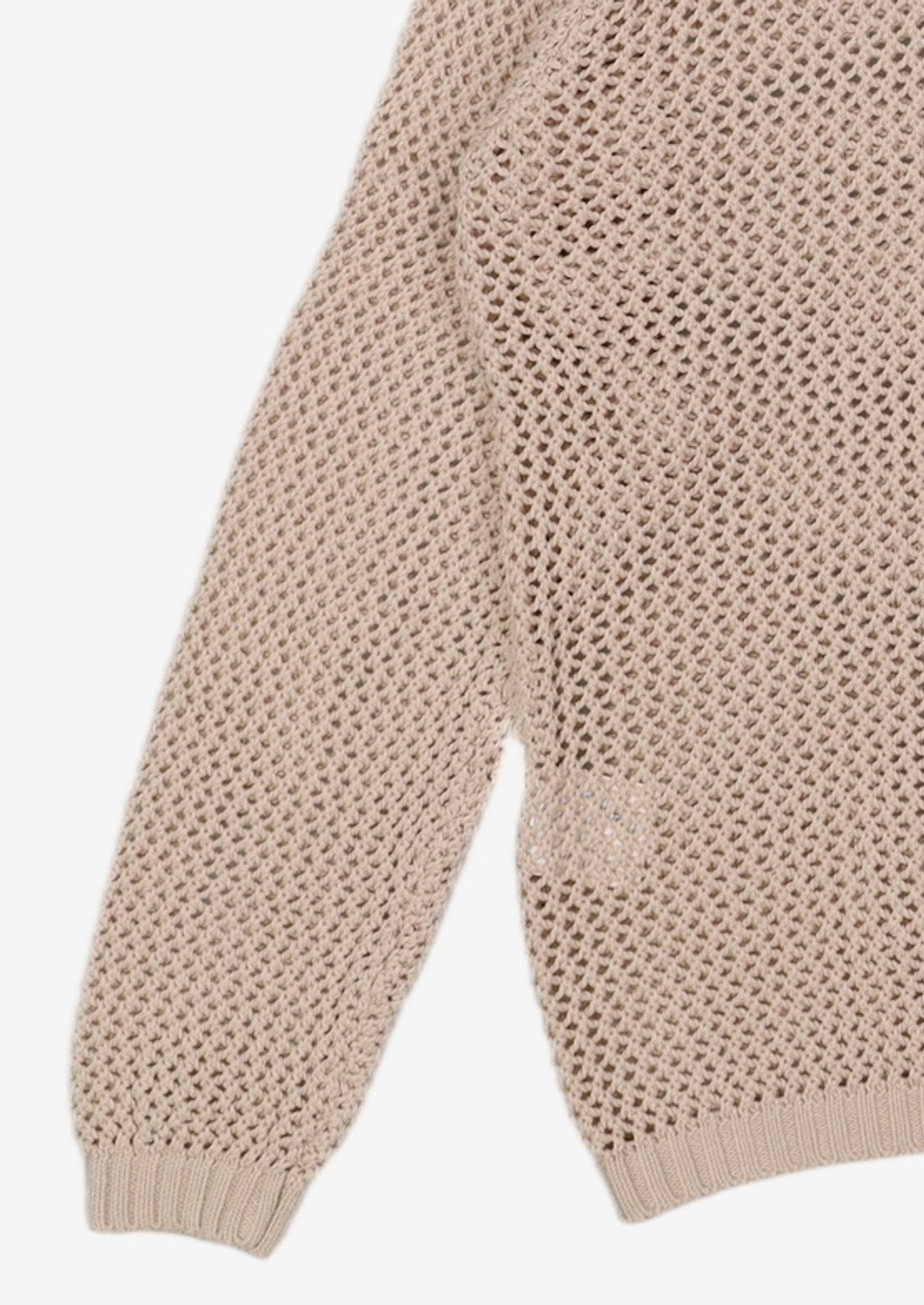 예일(YALE) MESHED HOODIE KNIT ZIP-UP GREEN BEIGE S